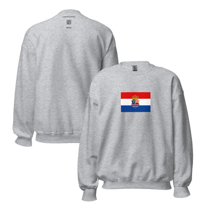 Croatia - Kingdom of Croatia-Habsburg (1527-1868) | Historical Croatian Flag Interactive Sweatshirt