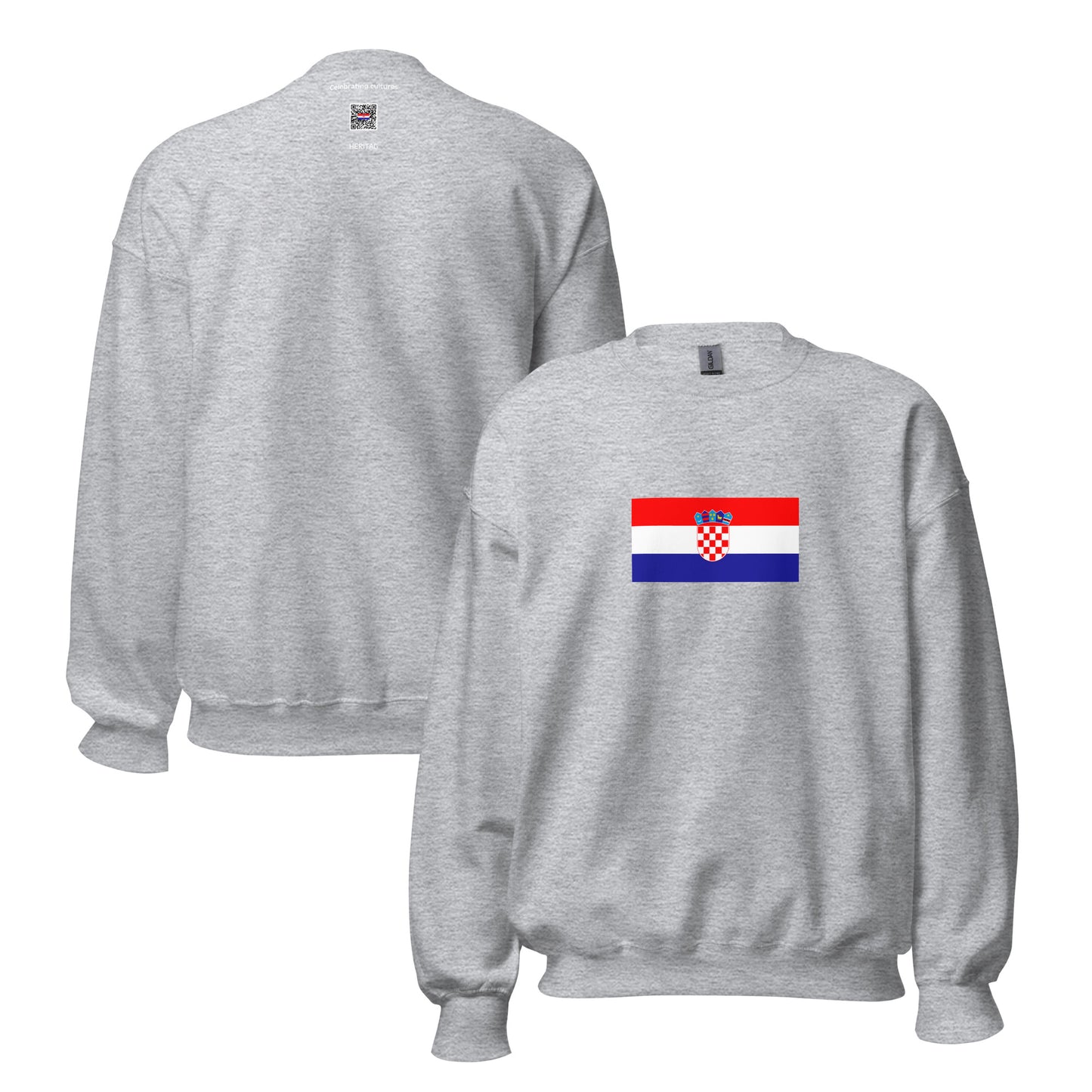 Croatia - Native Croats | Ethnic Croatian Flag Interactive Sweatshirt