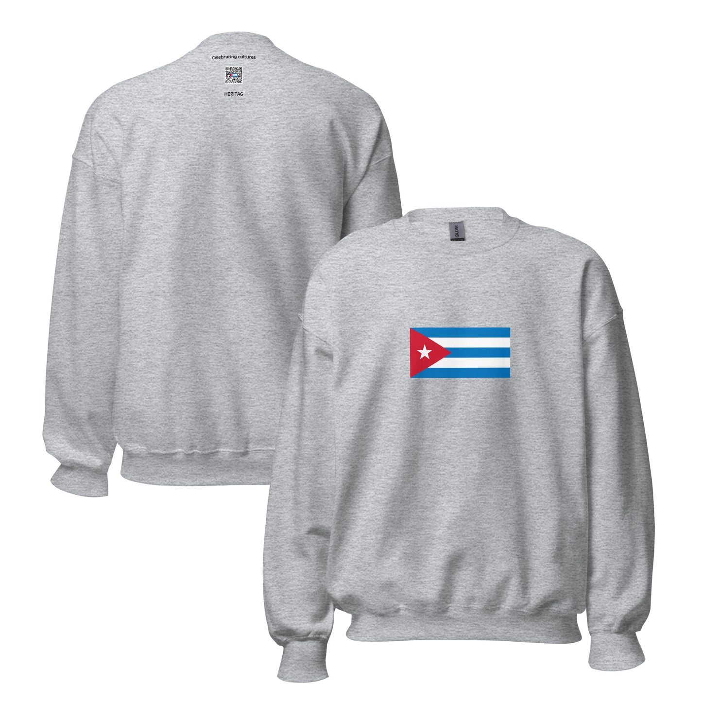 Cuba - First Republic of Cuba (1902-1959) | Historical Cuban Flag Interactive Sweatshirt
