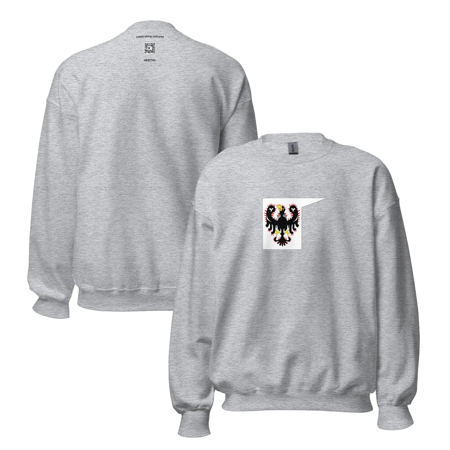 Czech Republic - Duchy of Bohemia (870-1198) | Historical Czech Flag Interactive Sweatshirt