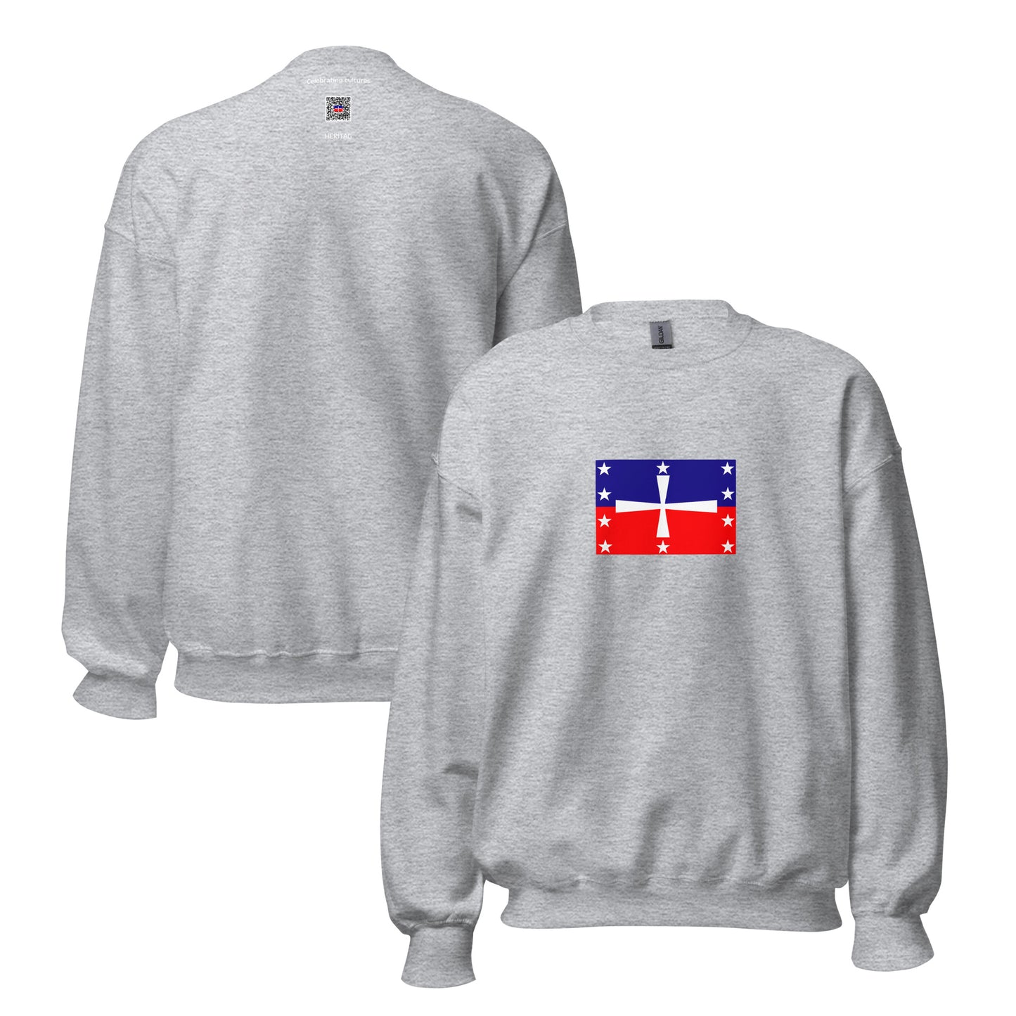 Dominican Republic - La Trinitaria (1838-1844) | Historical Dominican Flag Interactive Sweatshirt