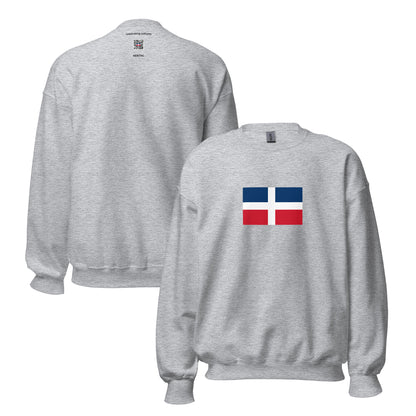 Dominican Republic - First Dominican Republic (1844-1861) | Historical Dominican Flag Interactive Sweatshirt