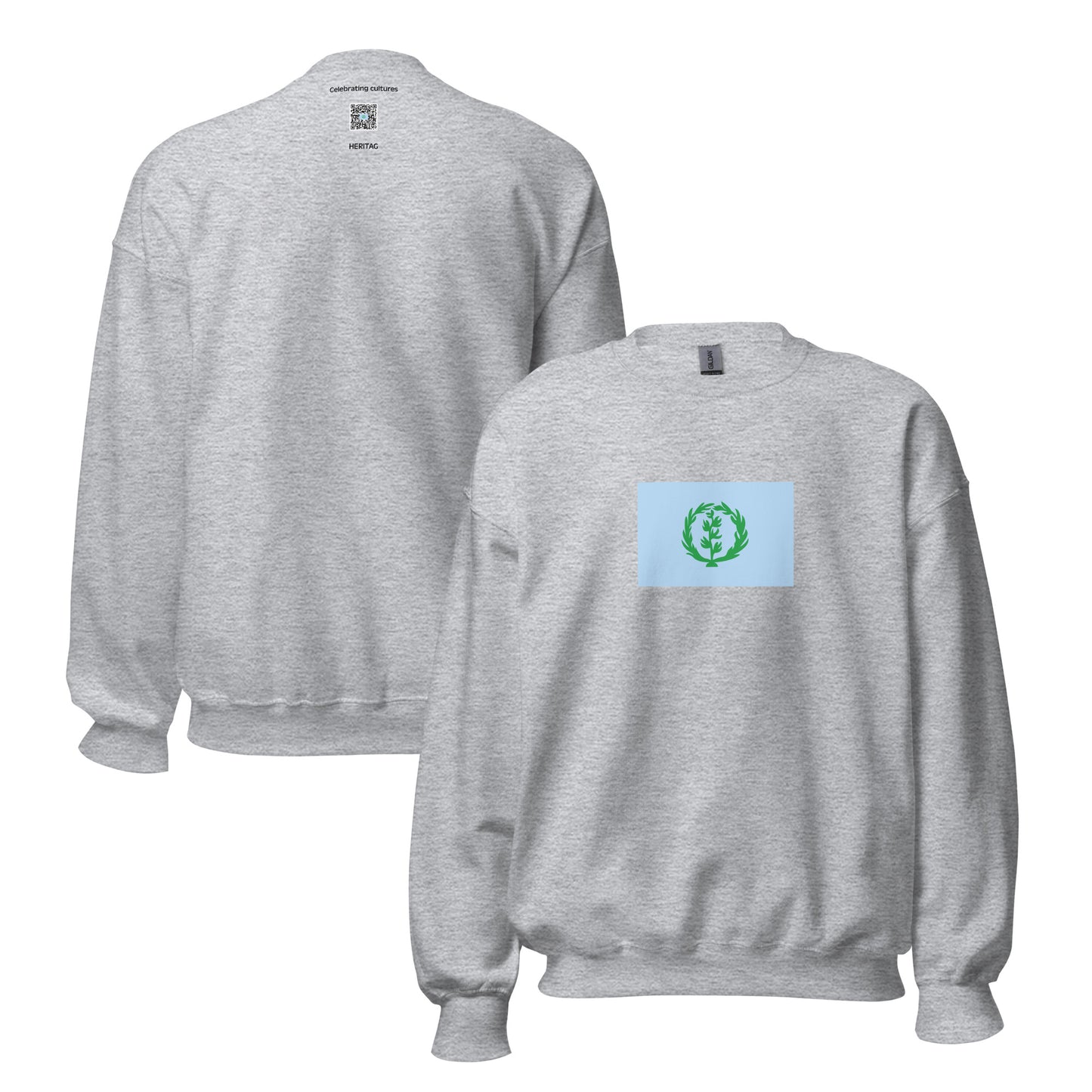 Eritrea - Federation of Ethiopia and Eritrea (1952-1962) | Historical Eritrea Flag Interactive Sweatshirt