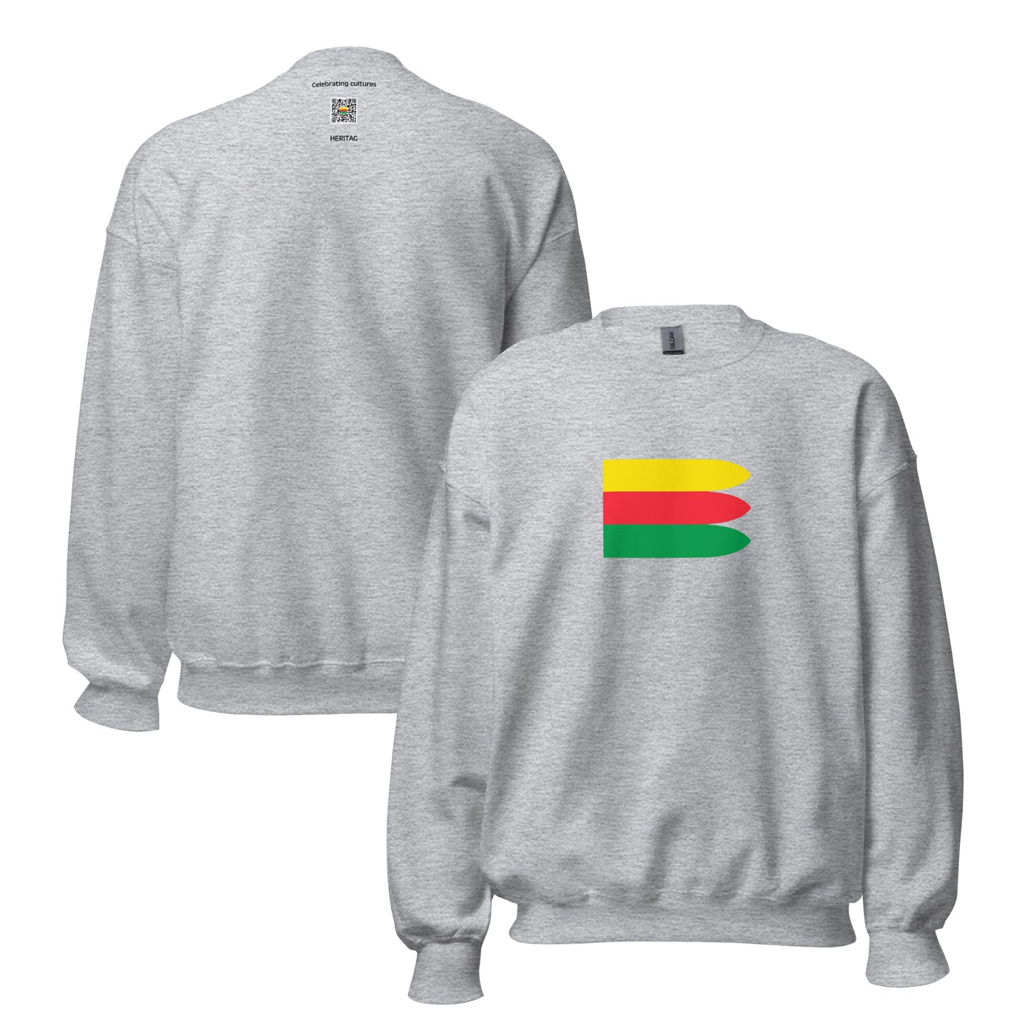 Ethiopia - Ethiopian Empire (1270-1853) | Historical Ethiopian Flag Interactive Sweatshirt