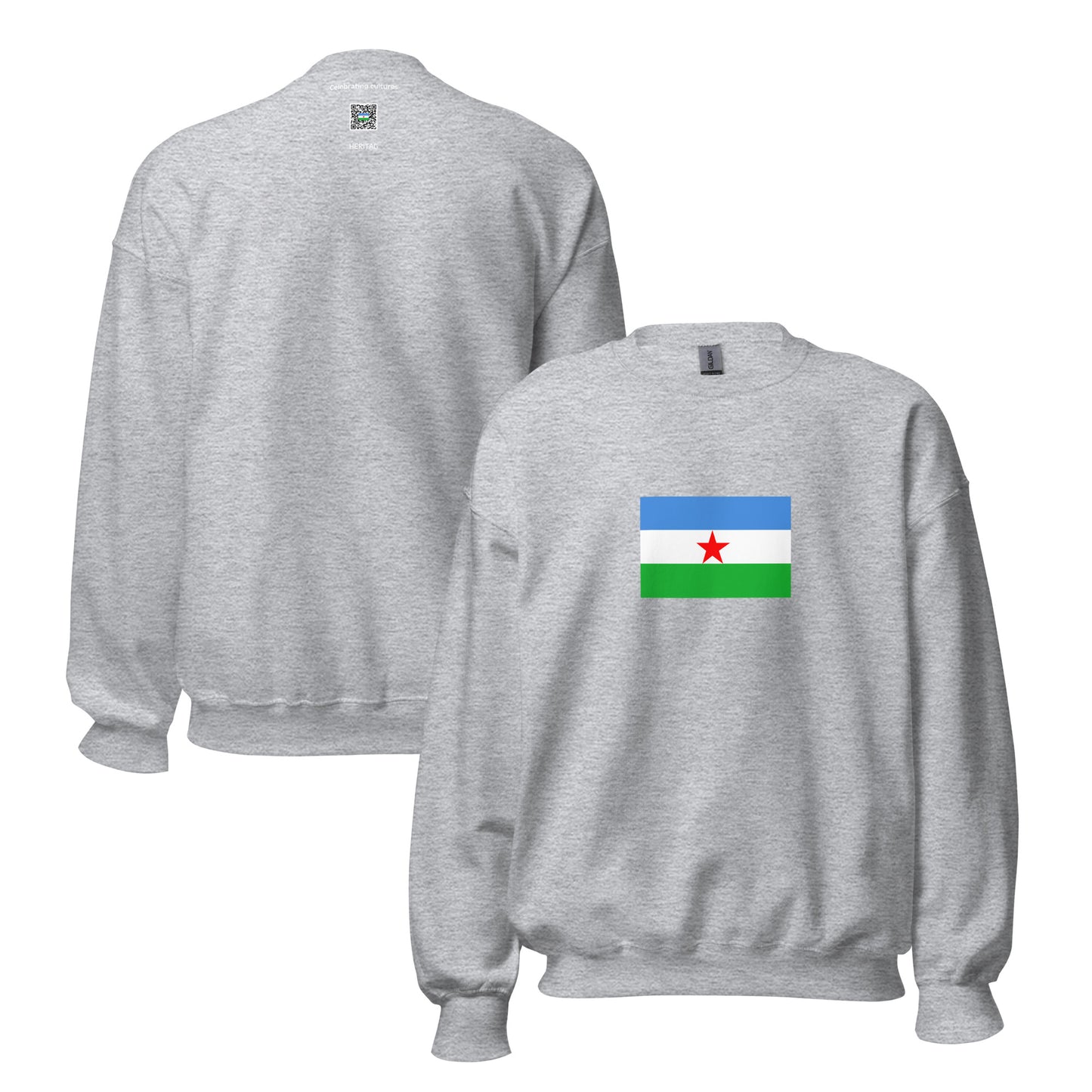 Ethiopia - Afar People | Ethnic Ethiopian Flag Interactive Sweatshirt