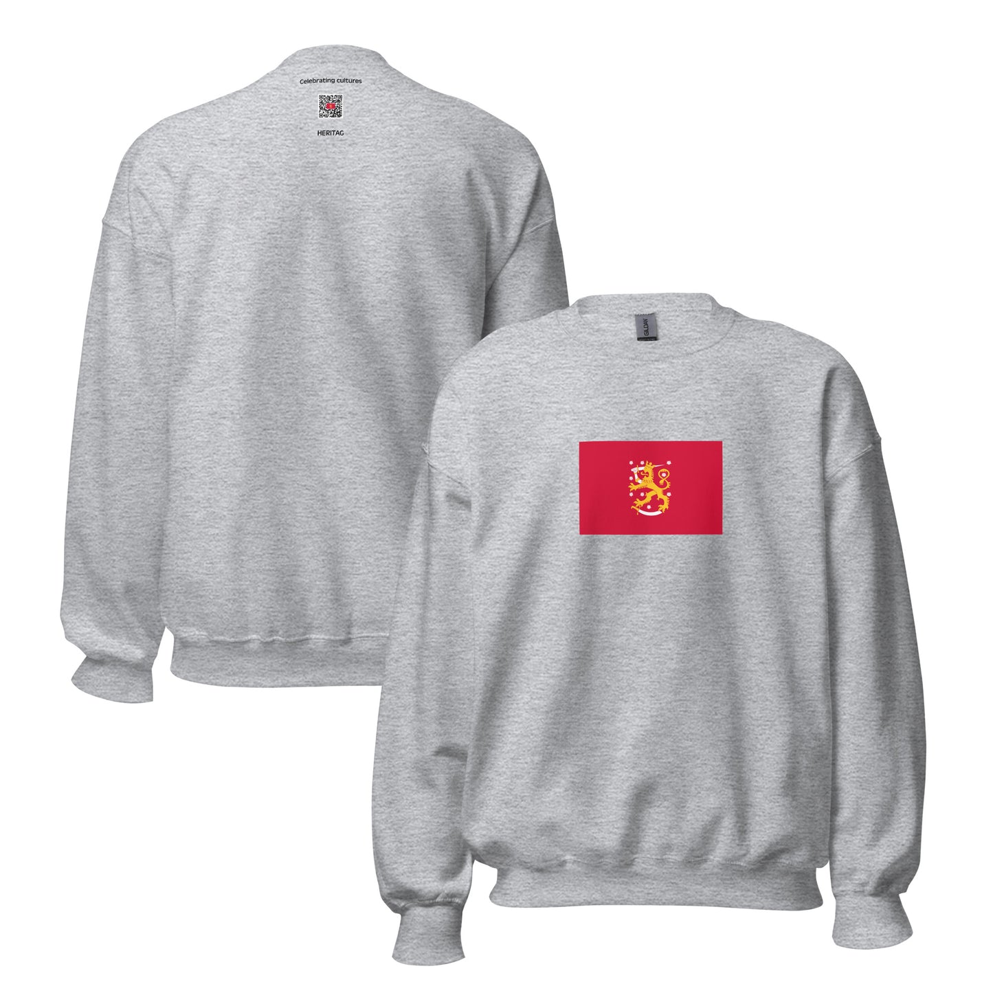 Finland - State of Finland (1860-1918) | Historical Finnish Flag Interactive Sweatshirt