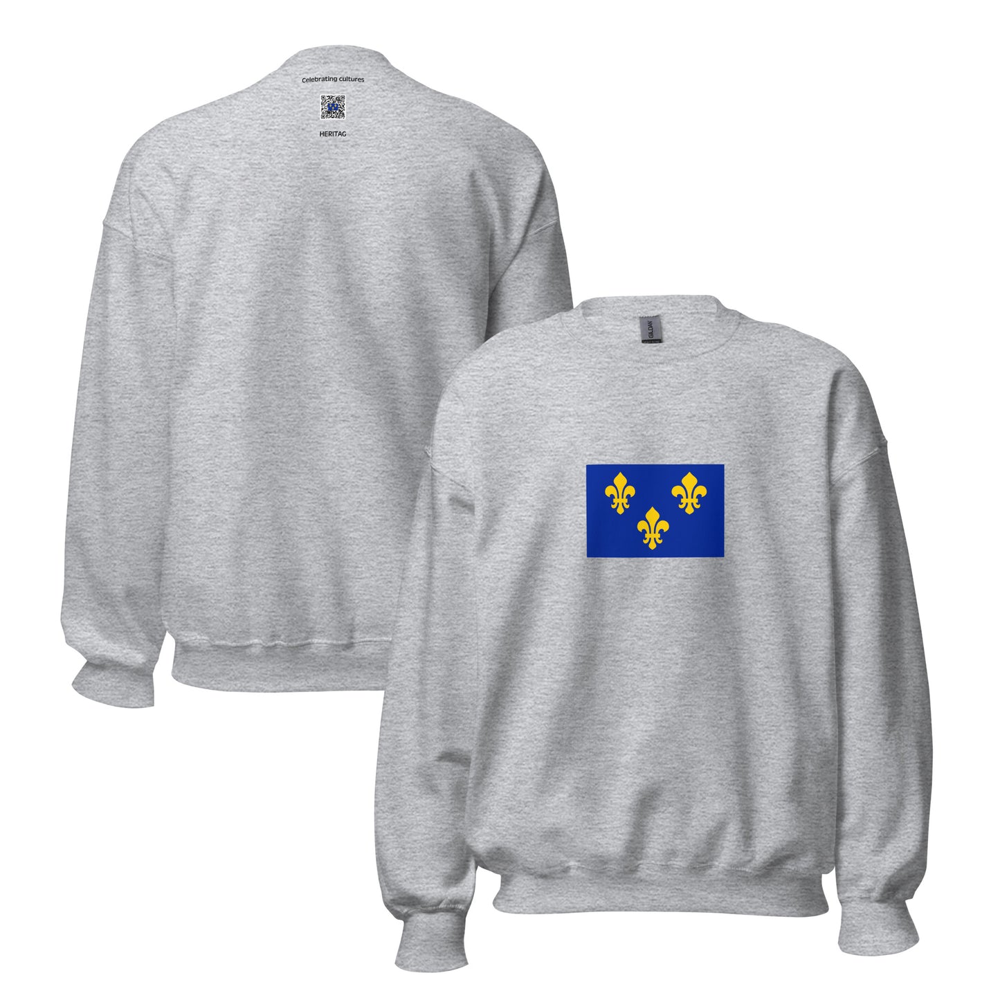 France - Kingdom of France (843-1792) | Historical French Flag Interactive Sweatshirt