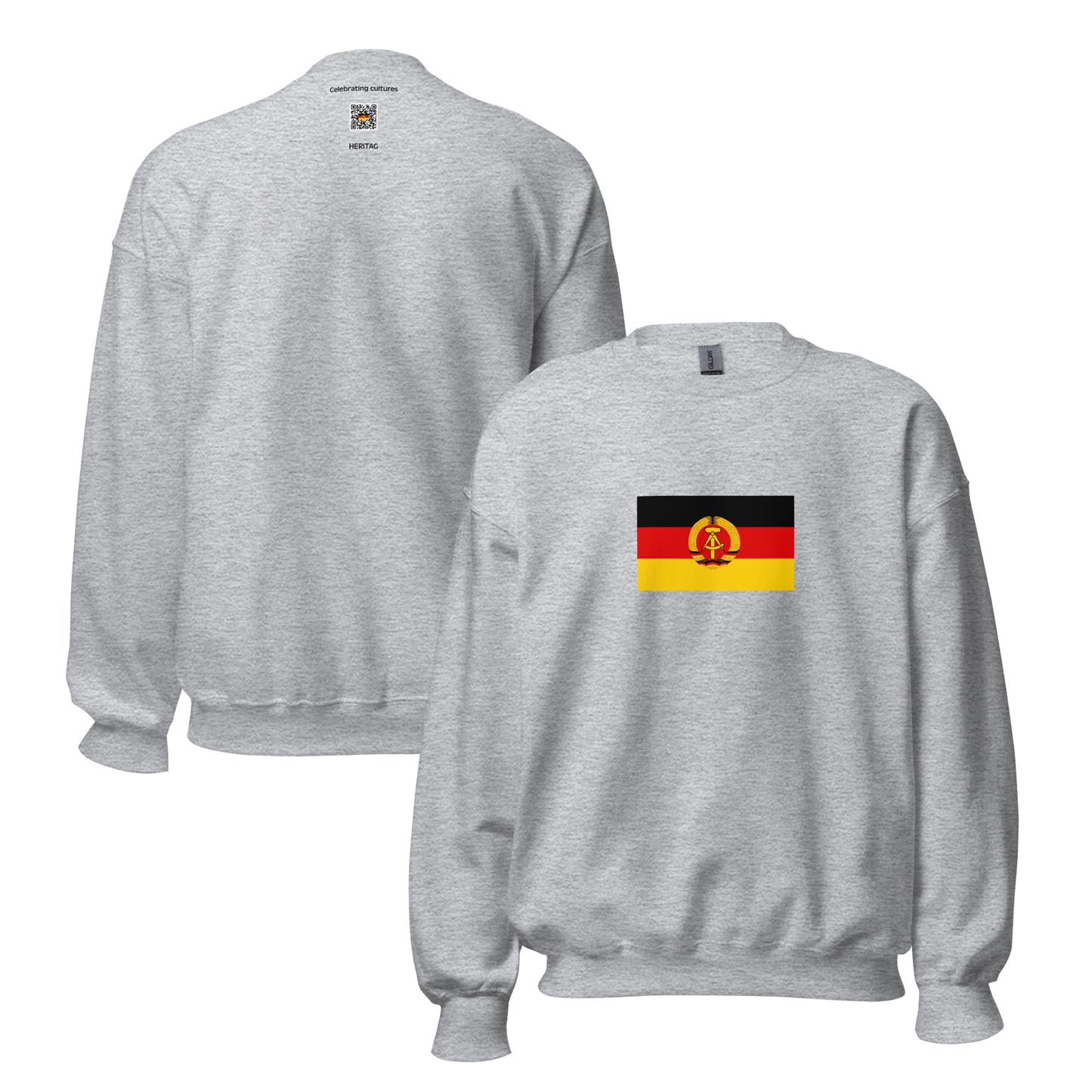 Germany - East Germany (1949-1990) | Historical German Flag Interactive Sweatshirt