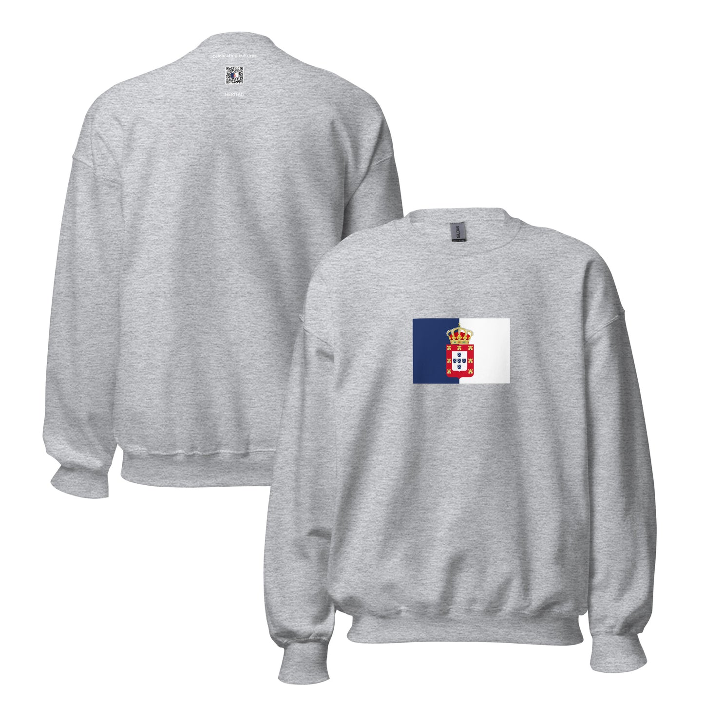Ghana - Kingdom of Portugal (1482-1640) | Historical Ghanaian Flag Interactive Sweatshirt