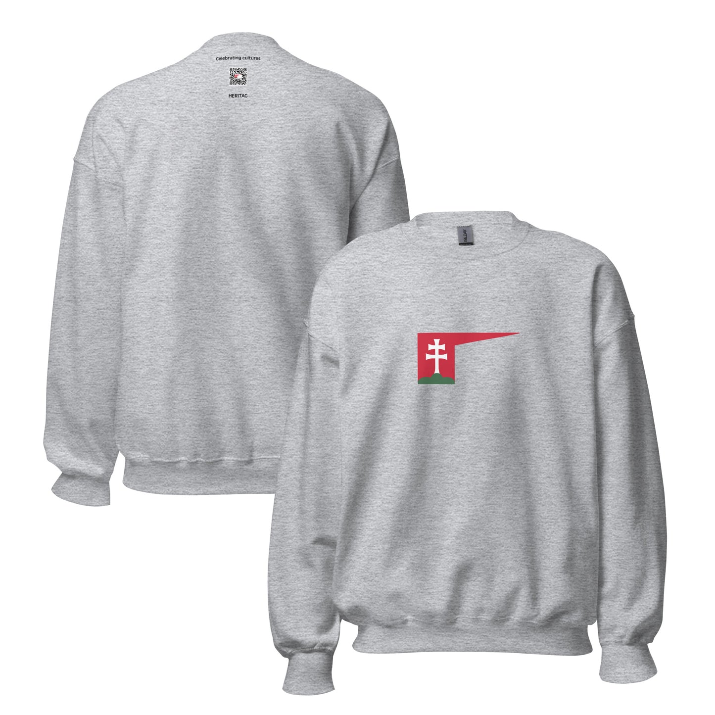 Hungary - Kingdom of Hungary (1000-1301) | Historical Hungarian Flag Interactive Sweatshirt
