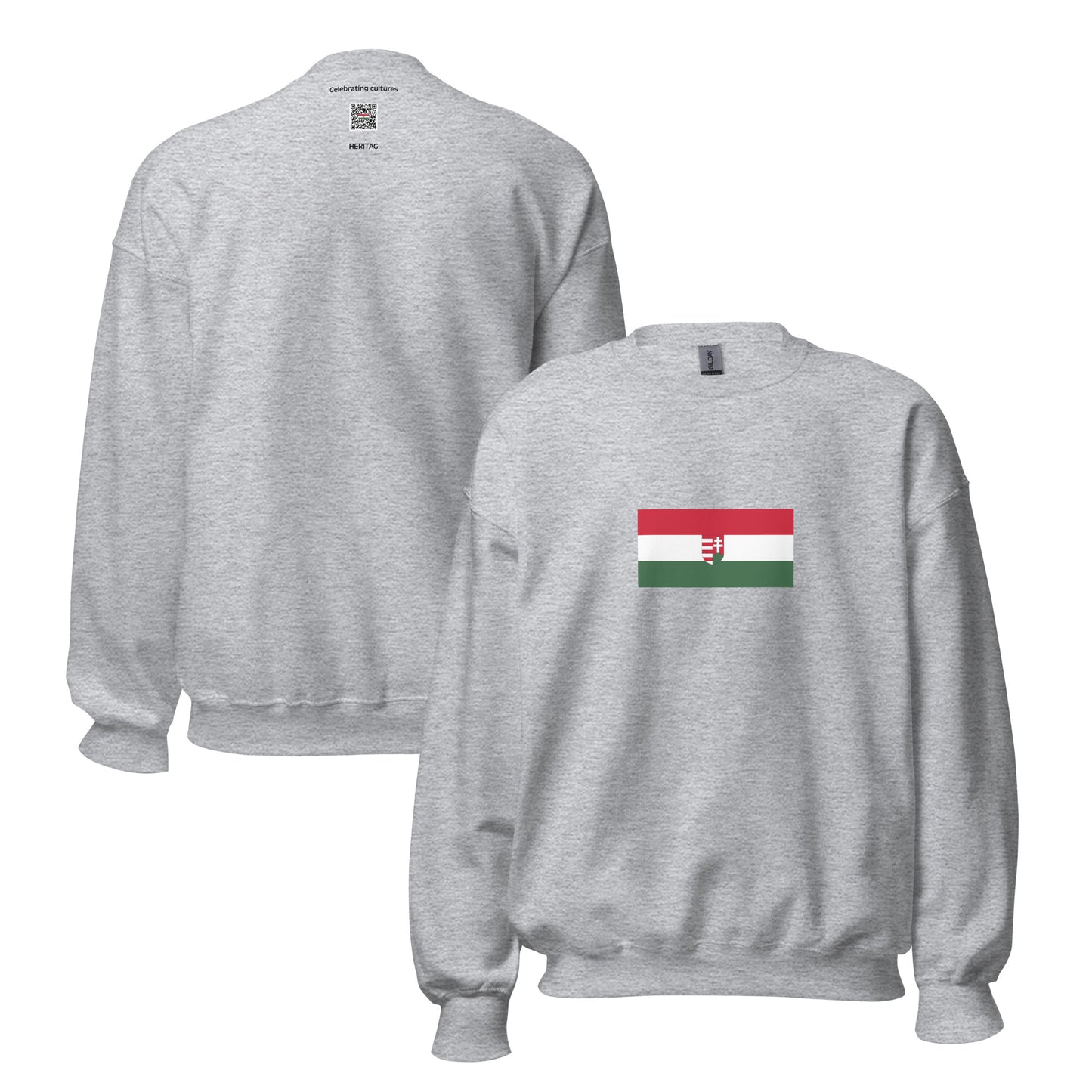 Hungary - First Hungarian Republic (1918-1919) | Historical Hungarian Flag Interactive Sweatshirt