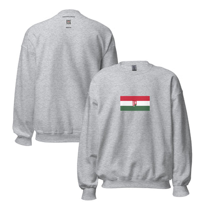 Hungary - First Hungarian Republic (1918-1919) | Historical Hungarian Flag Interactive Sweatshirt