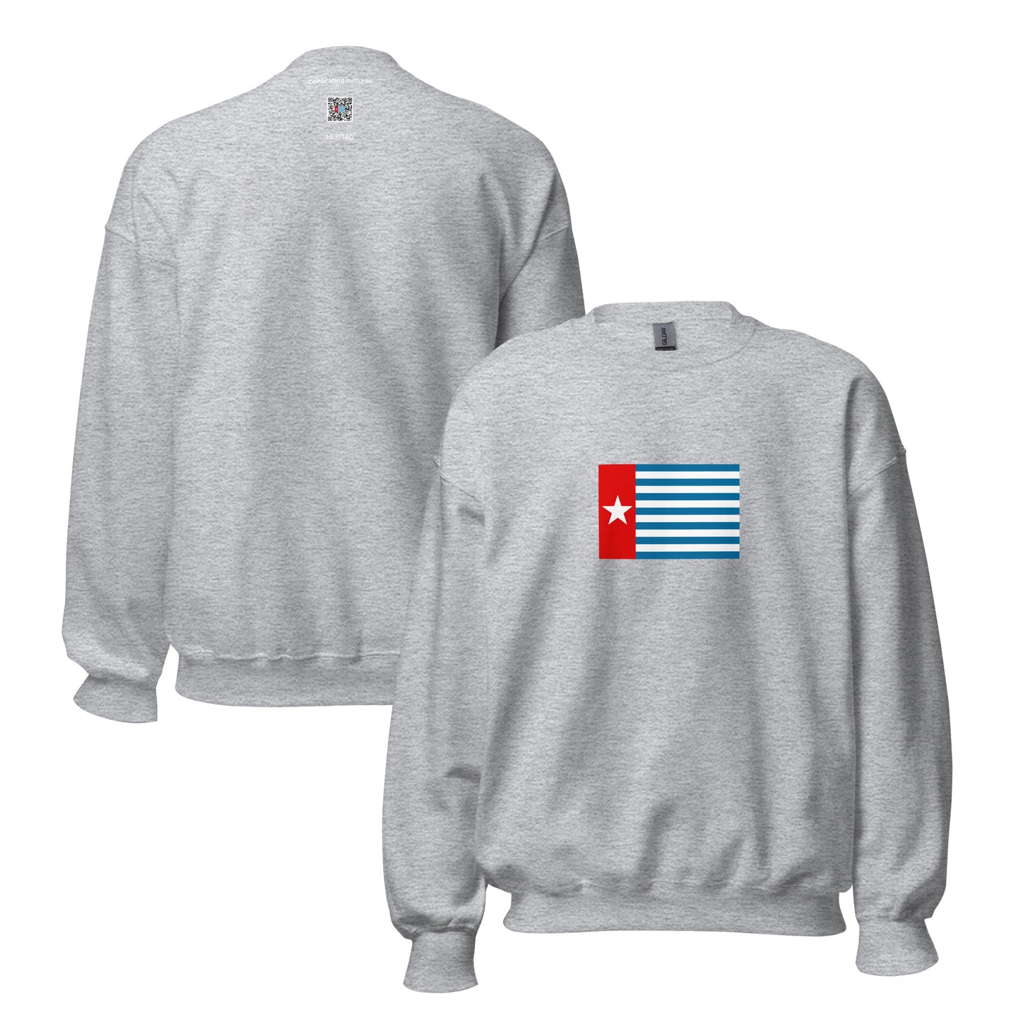 Indonesia - West Papuans | Ethnic Indonesian Flag Interactive Sweatshirt
