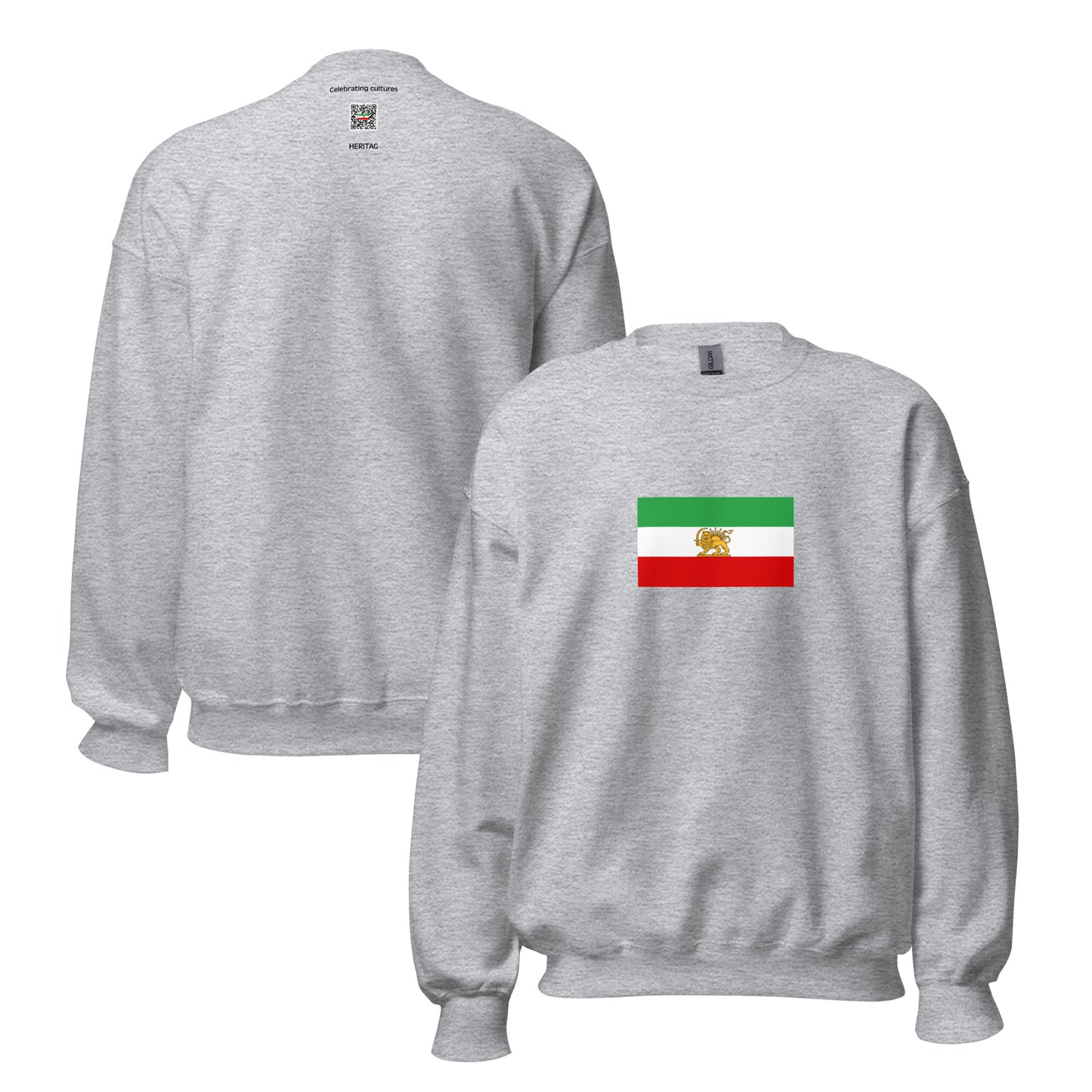 Iran - Constitutional Monarchy of Iran (1925-1979) | Historical Iran Flag Interactive Sweatshirt