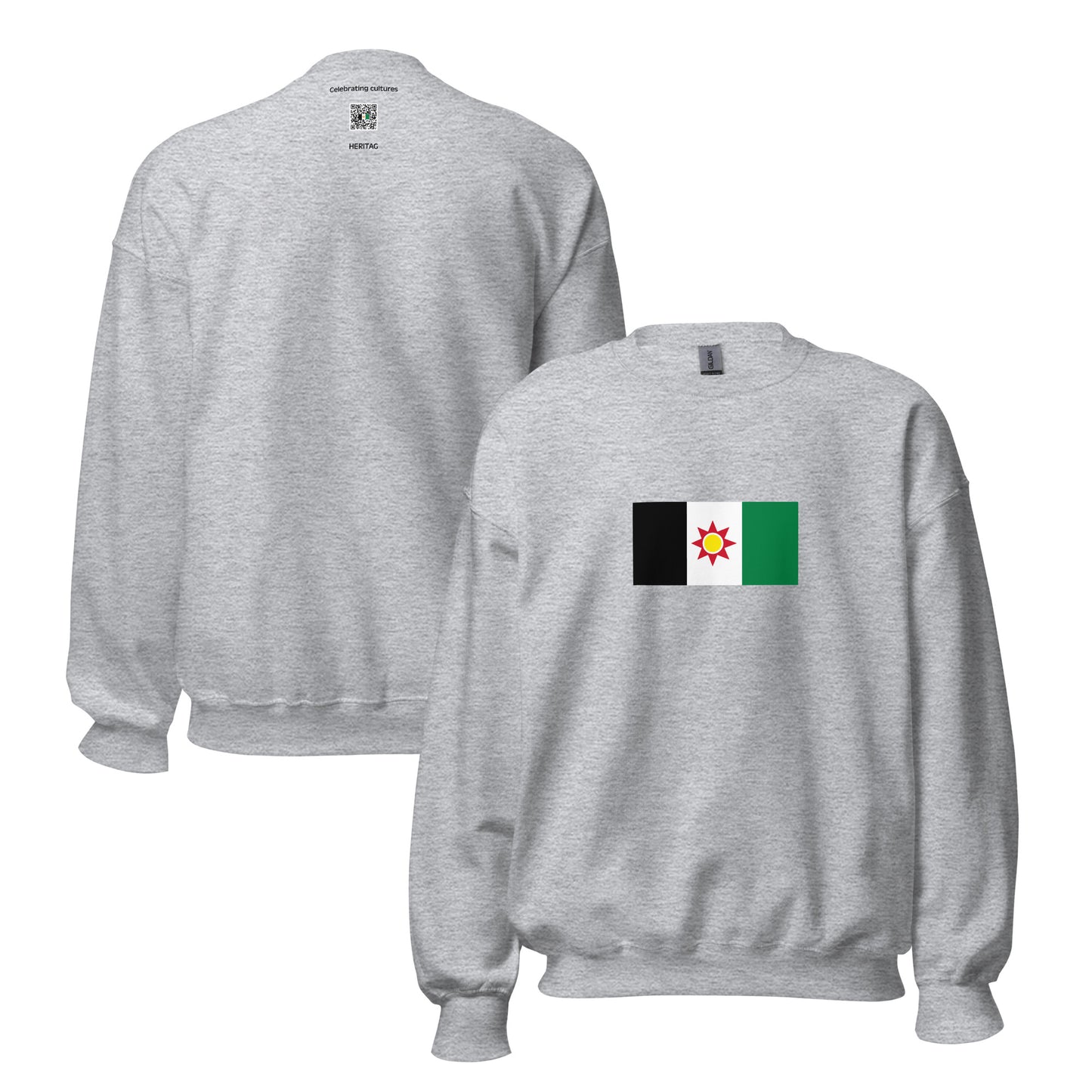 Iraq - Iraqi Republic (1958-1968) | Historical Iraqi Flag Interactive Sweatshirt
