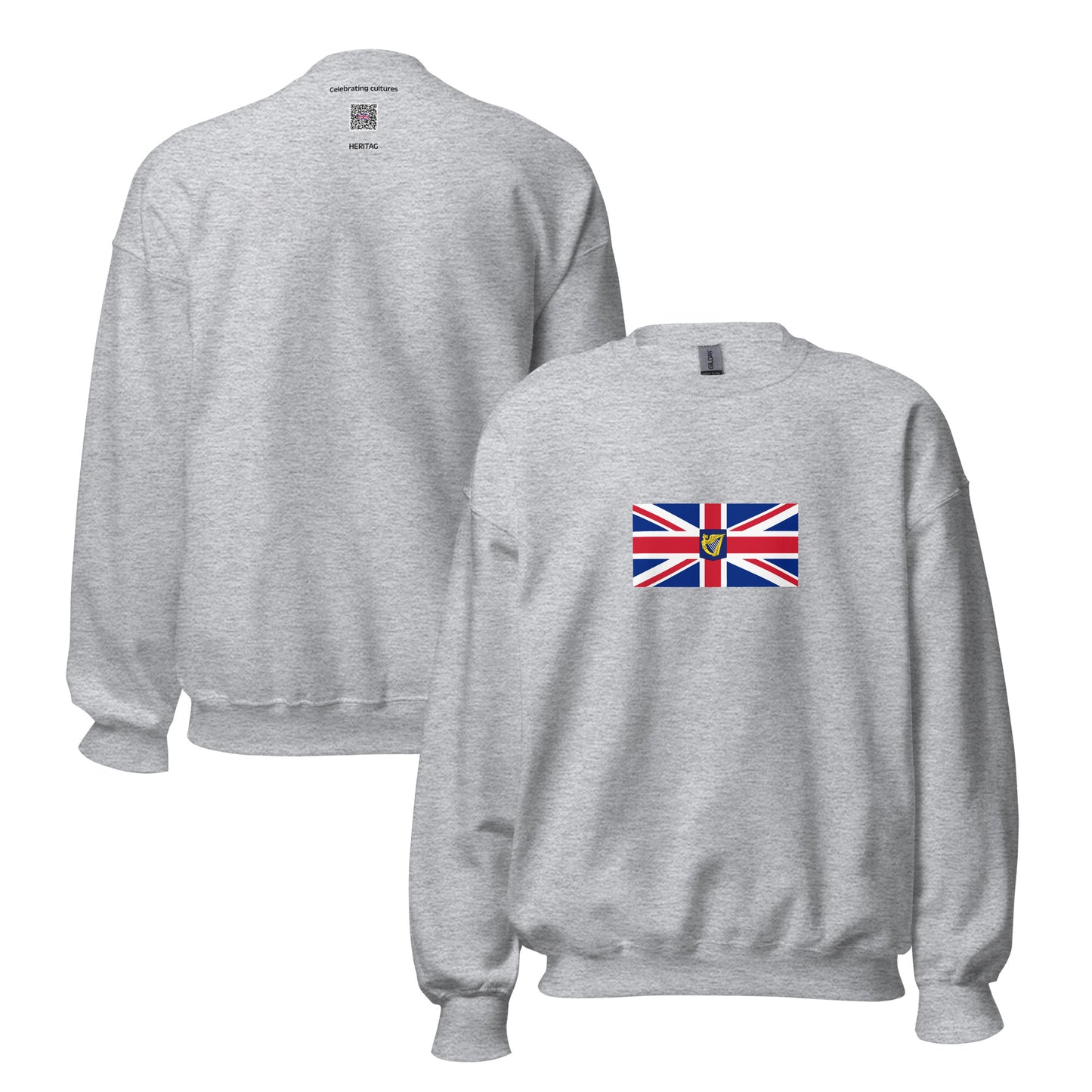 Ireland - United Kingdom of Great Britain and Ireland (1801-1922) | Historical Irish Flag Interactive Sweatshirt
