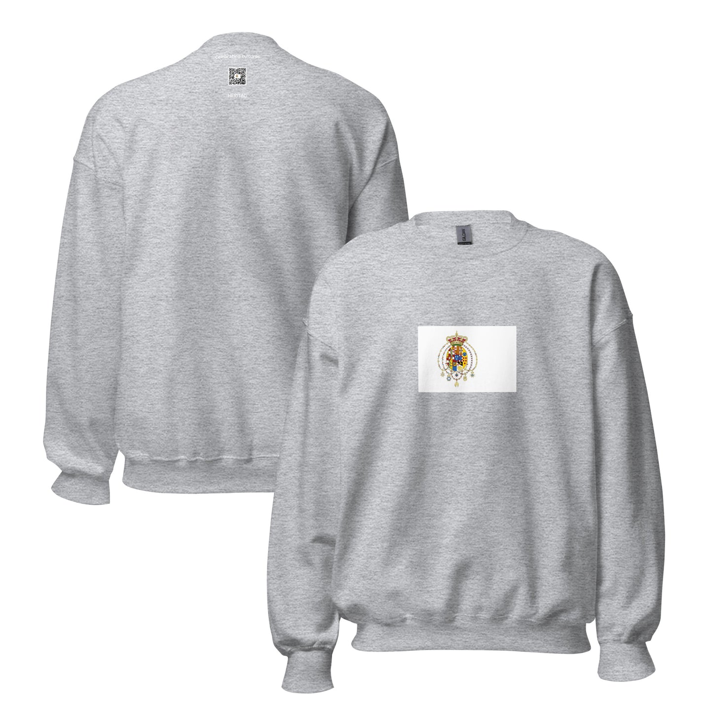 Italy - Kingdom of the Two Sicilies (1816-1861) | Historical Italian Flag Interactive Sweatshirt