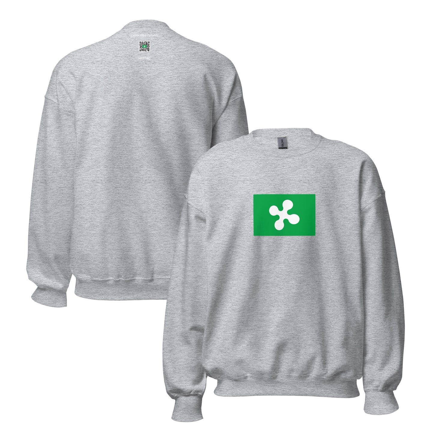 Italy - Lombards | Ethnic Italian Flag Interactive Sweatshirt