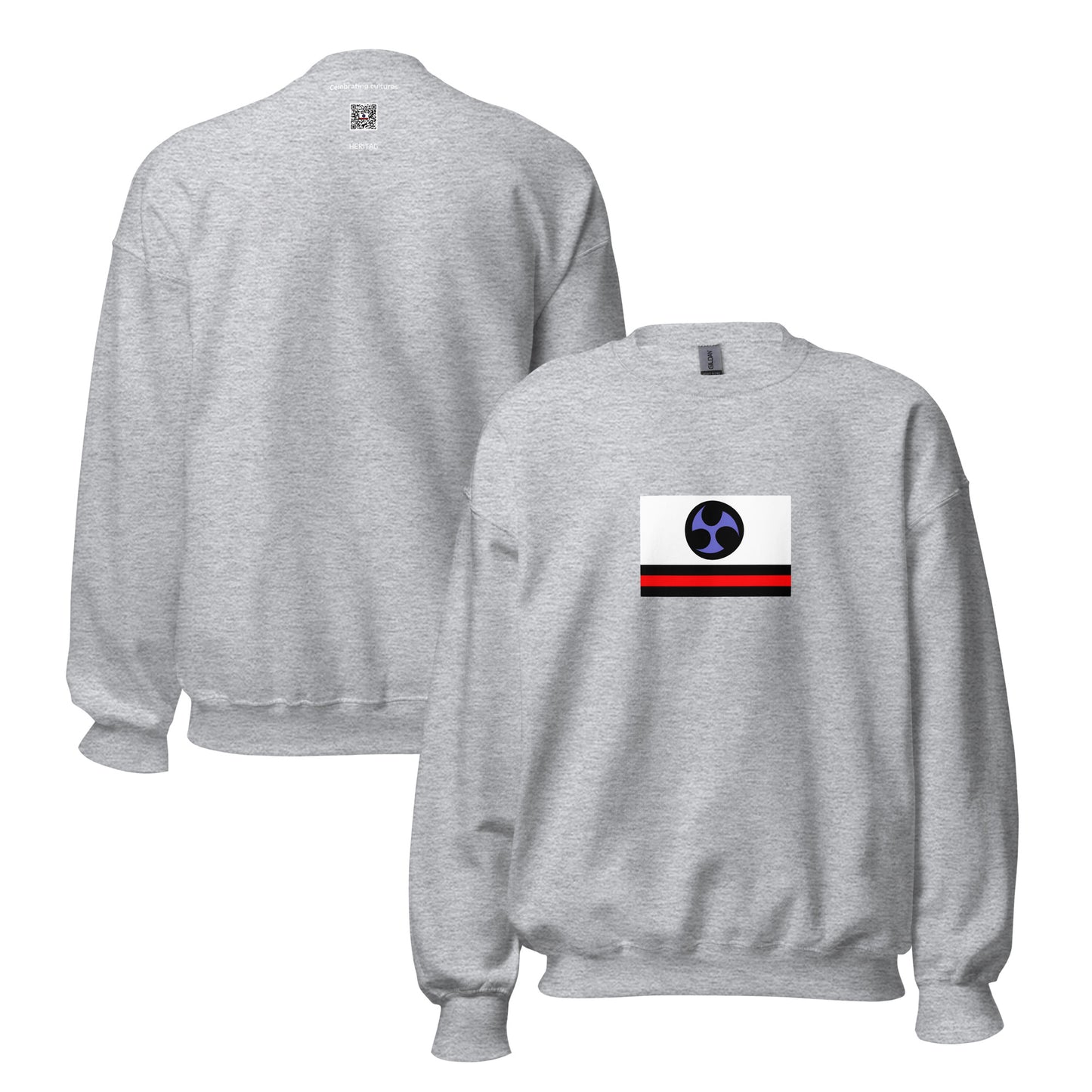 Japan - Ryukyu Kingdom (1429-1879) | Historical Japanese Flag Interactive Sweatshirt