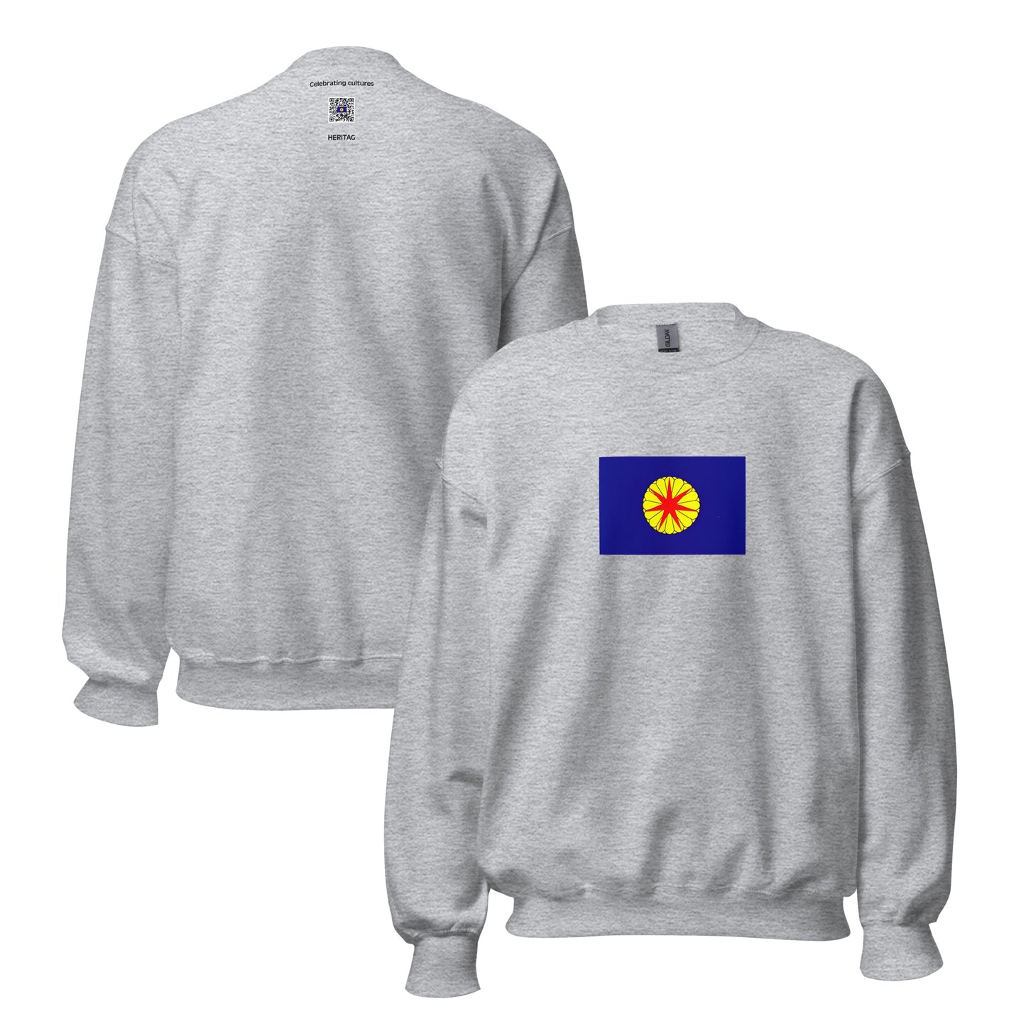 Japan - Republic of Ezo (1869-1869) | Historical Japanese Flag Interactive Sweatshirt