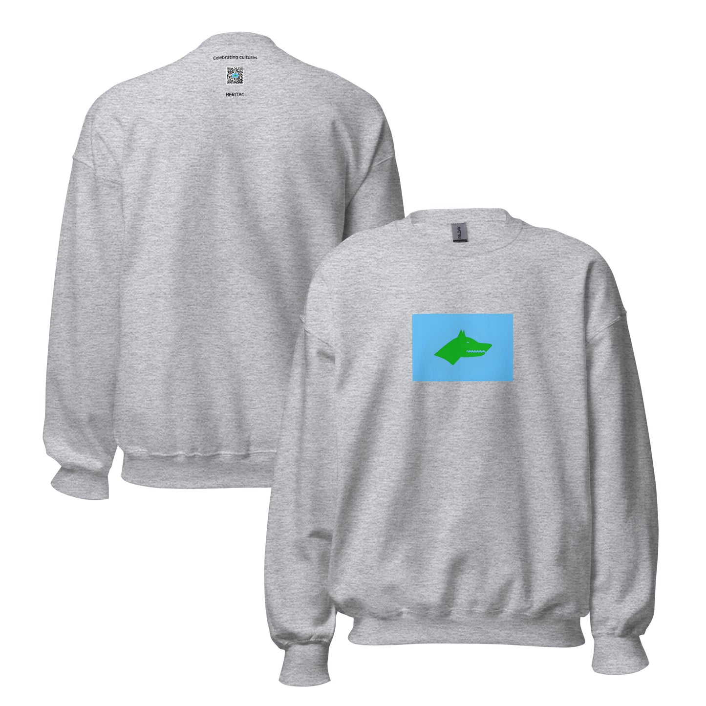 Kyrgyzstan - First Turkic Empire (552-603) | Historical Kyrgyz Flag Interactive Sweatshirt