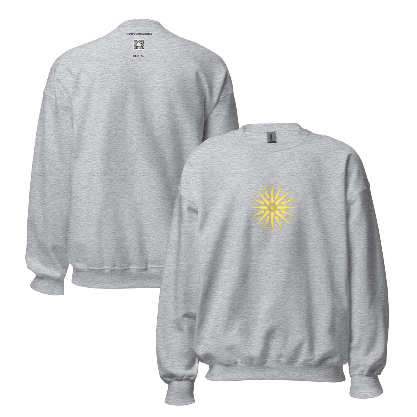 Macedonia - Kingdom of Macedonia (808BC-148BC) | Historical Macedonian Flag Interactive Sweatshirt