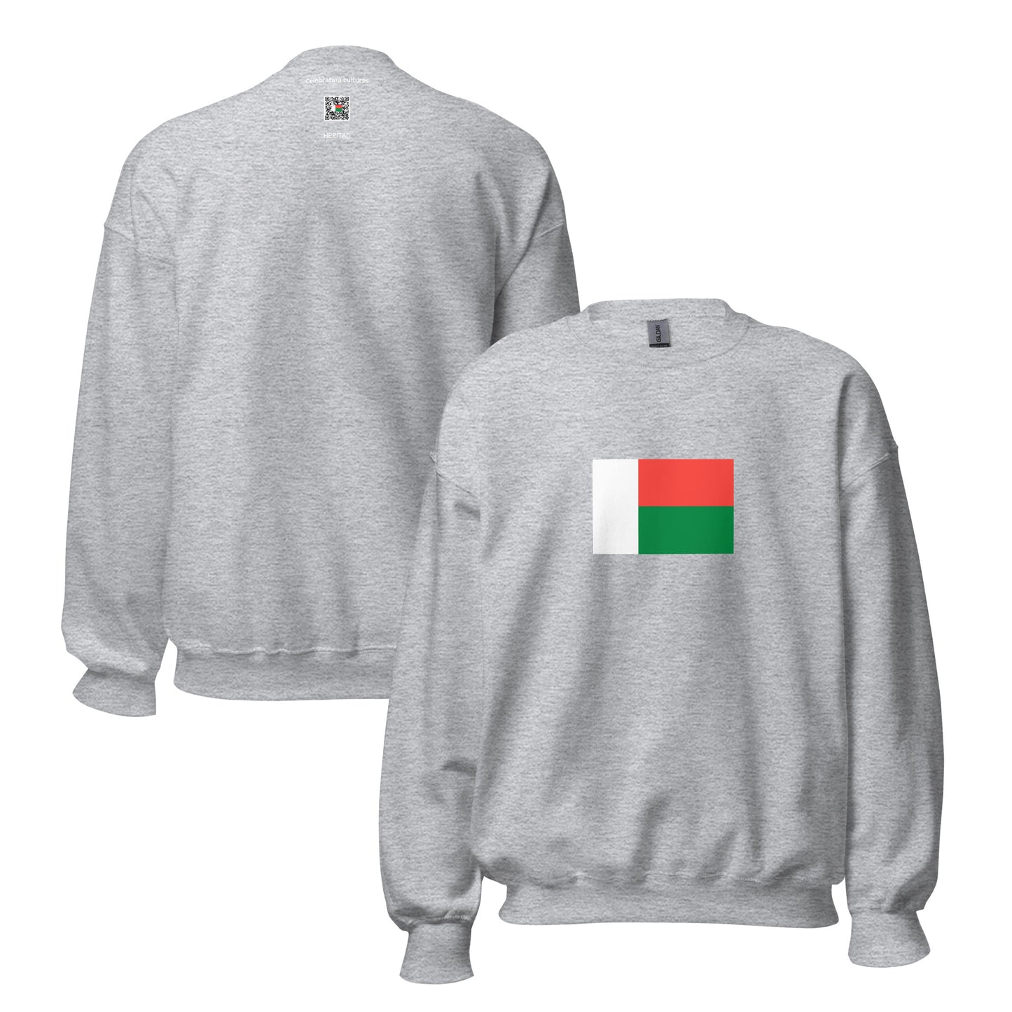 Madagascar - Malagasy People | Ethnic Madagascar Flag Interactive Sweatshirt
