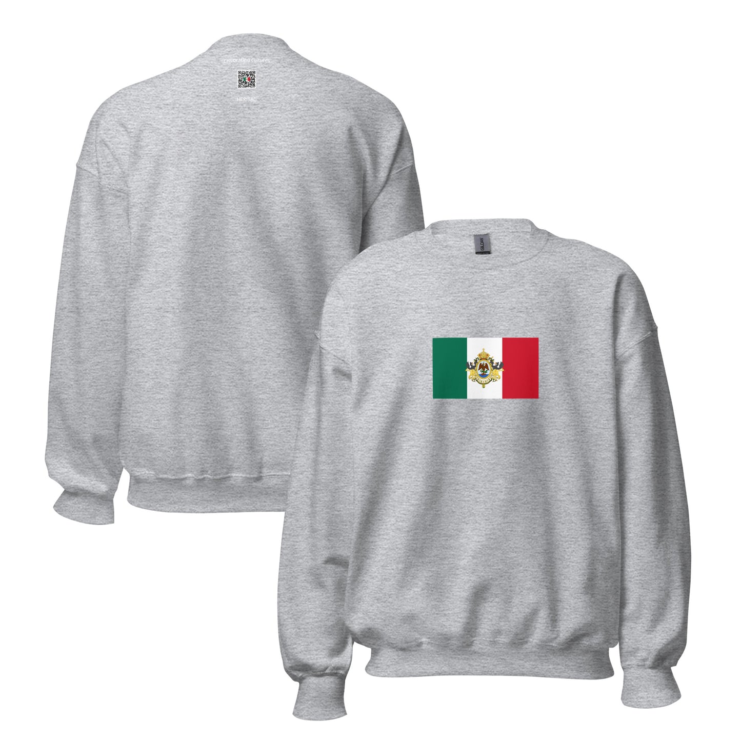 Mexico - Second Mexican Empire (1864-1867) | Historical Mexican Flag Interactive Sweatshirt