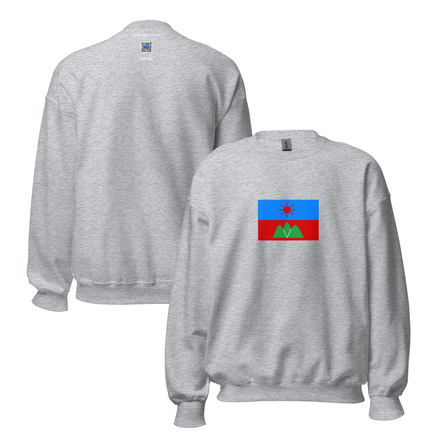Myanmar (Burma) - Wa People | Ethnic Myanmar Flag Interactive Sweatshirt