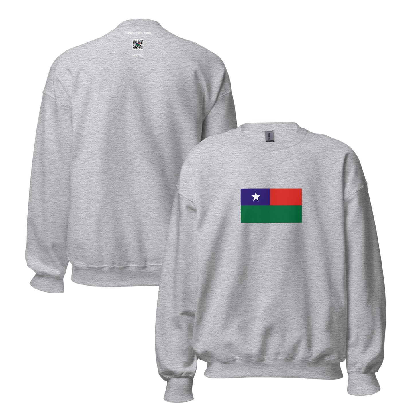 Myanmar (Burma) - Pa'O People | Ethnic Myanmar Flag Interactive Sweatshirt