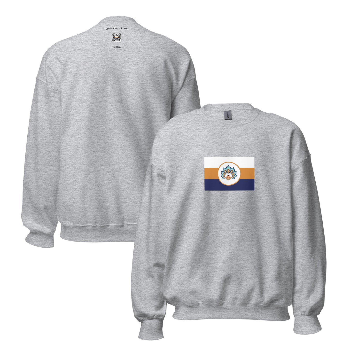 Myanmar (Burma) - Bamar People | Ethnic Myanmar Flag Interactive Sweatshirt