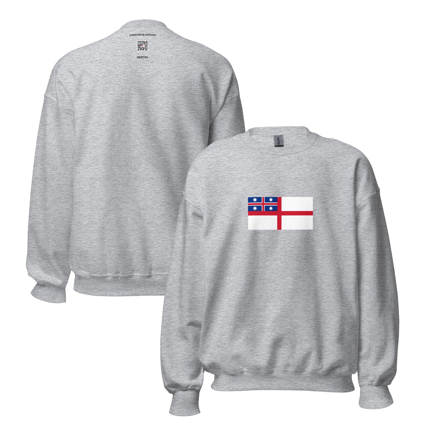 New Zealand - United Tribes of New Zealand (1834-1840) | Historical New Zealand Flag Interactive Sweatshirt