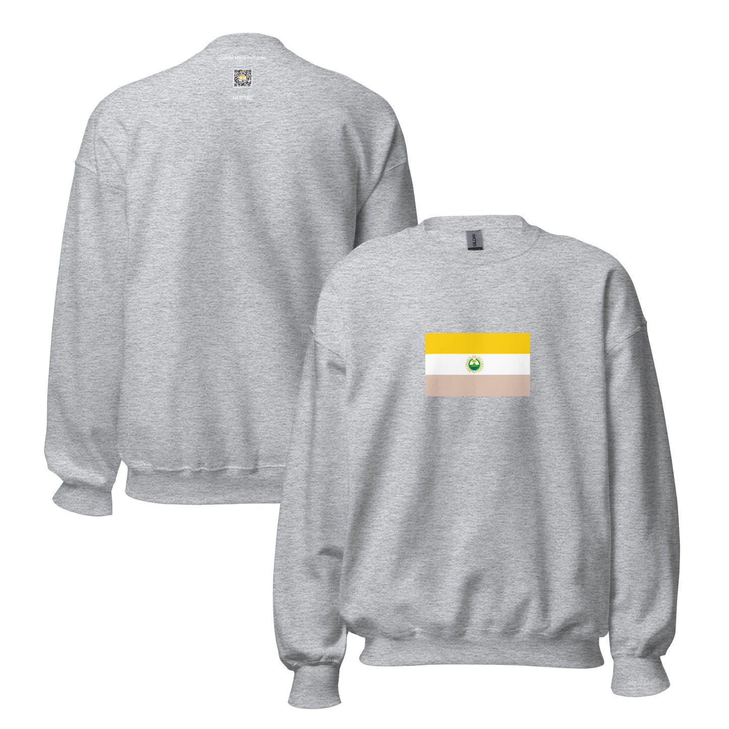 Nicaragua - Republic of Nicaragua (1839-1889) | Historical Nicaraguan Flag Interactive Sweatshirt