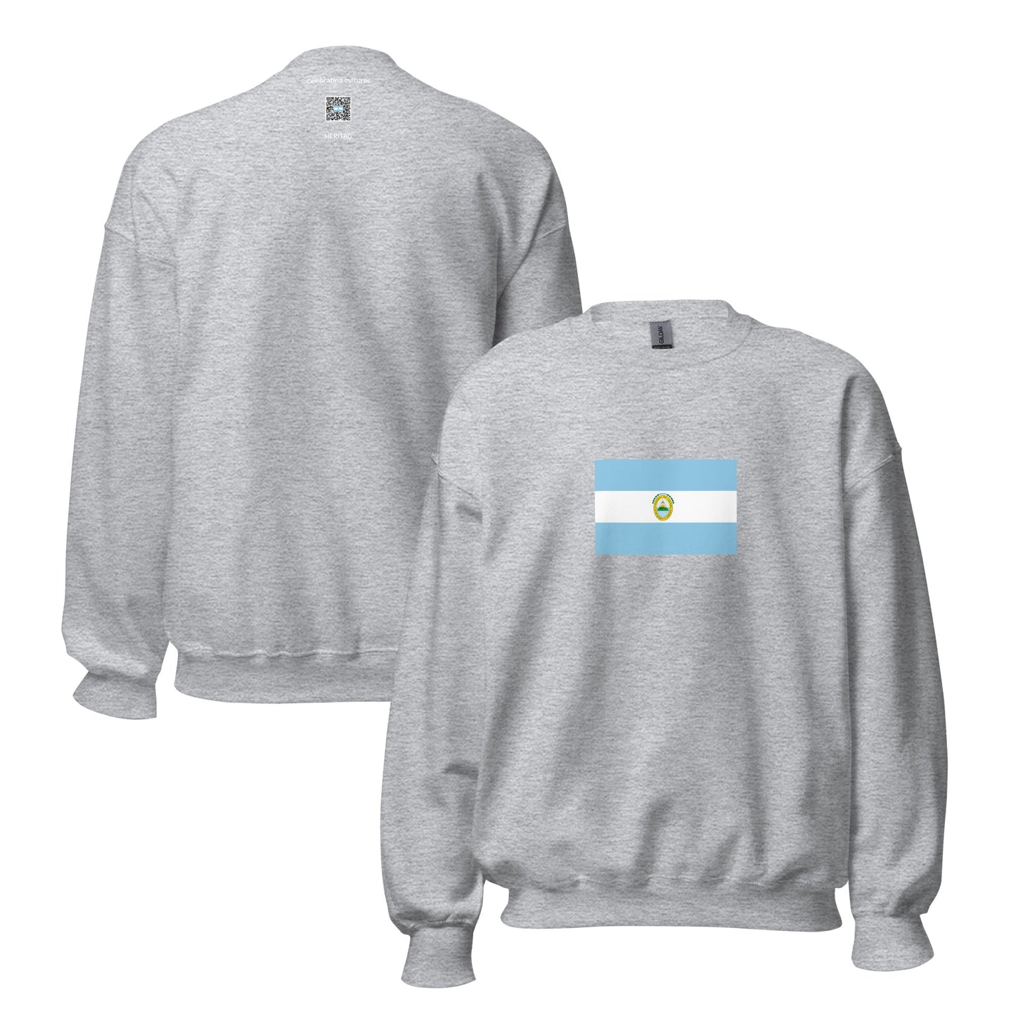 Nicaragua - Federal Republic of Central America (1823-1841) | Historical Nicaraguan Flag Interactive Sweatshirt
