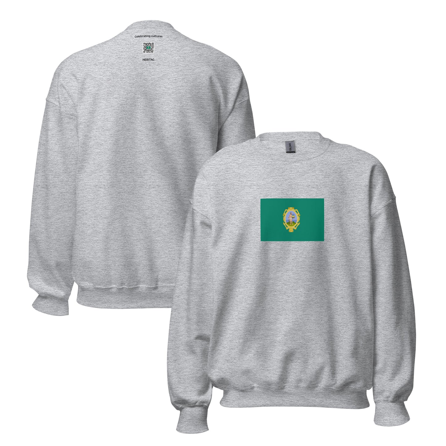 Peru - Republic of Iquicha (1821-1839) | Historical Peru Flag Interactive Sweatshirt