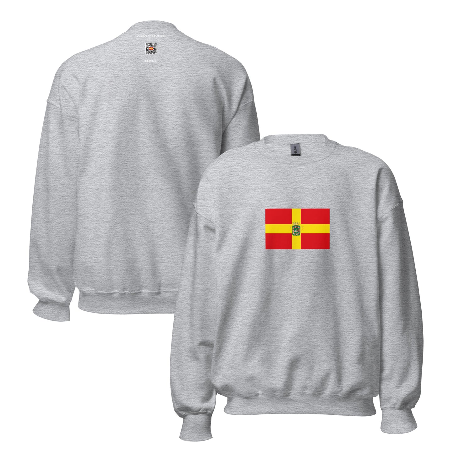 Puerto Rico - Captaincy General of Puerto Rico (1873–1874) | Historical Puerto Rican Flag Interactive Sweatshirt