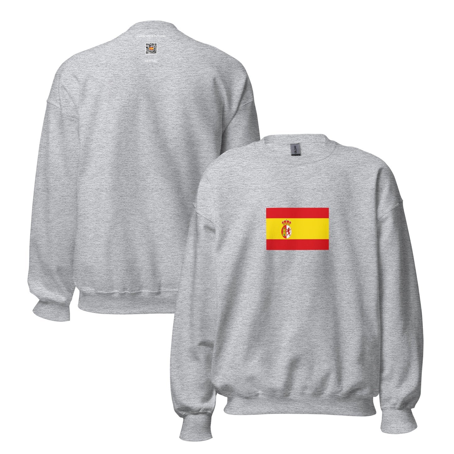 Puerto Rico - Spanish Empire (1506-1898) | Historical Puerto Rican Flag Interactive Sweatshirt