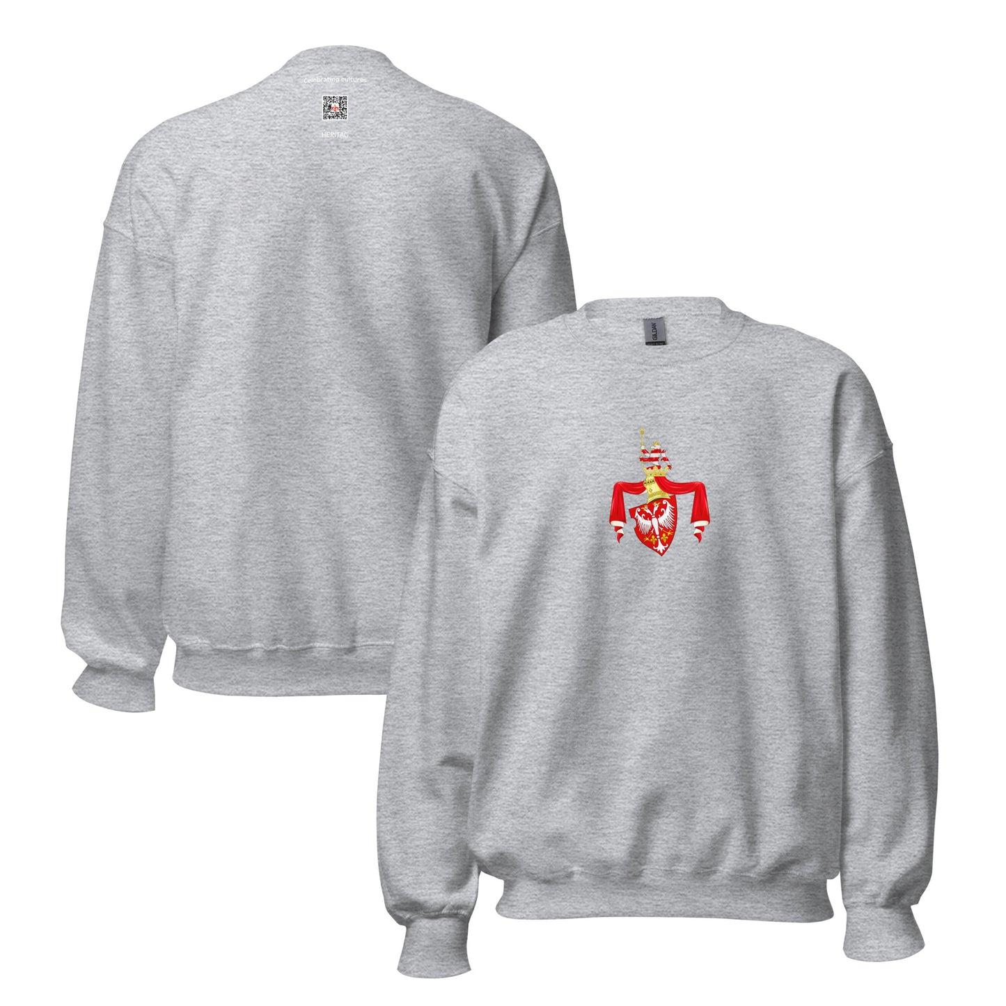 Serbia - Nemanjic Dynasty (1166-1371) | Historical Serbian Flag Interactive Sweatshirt