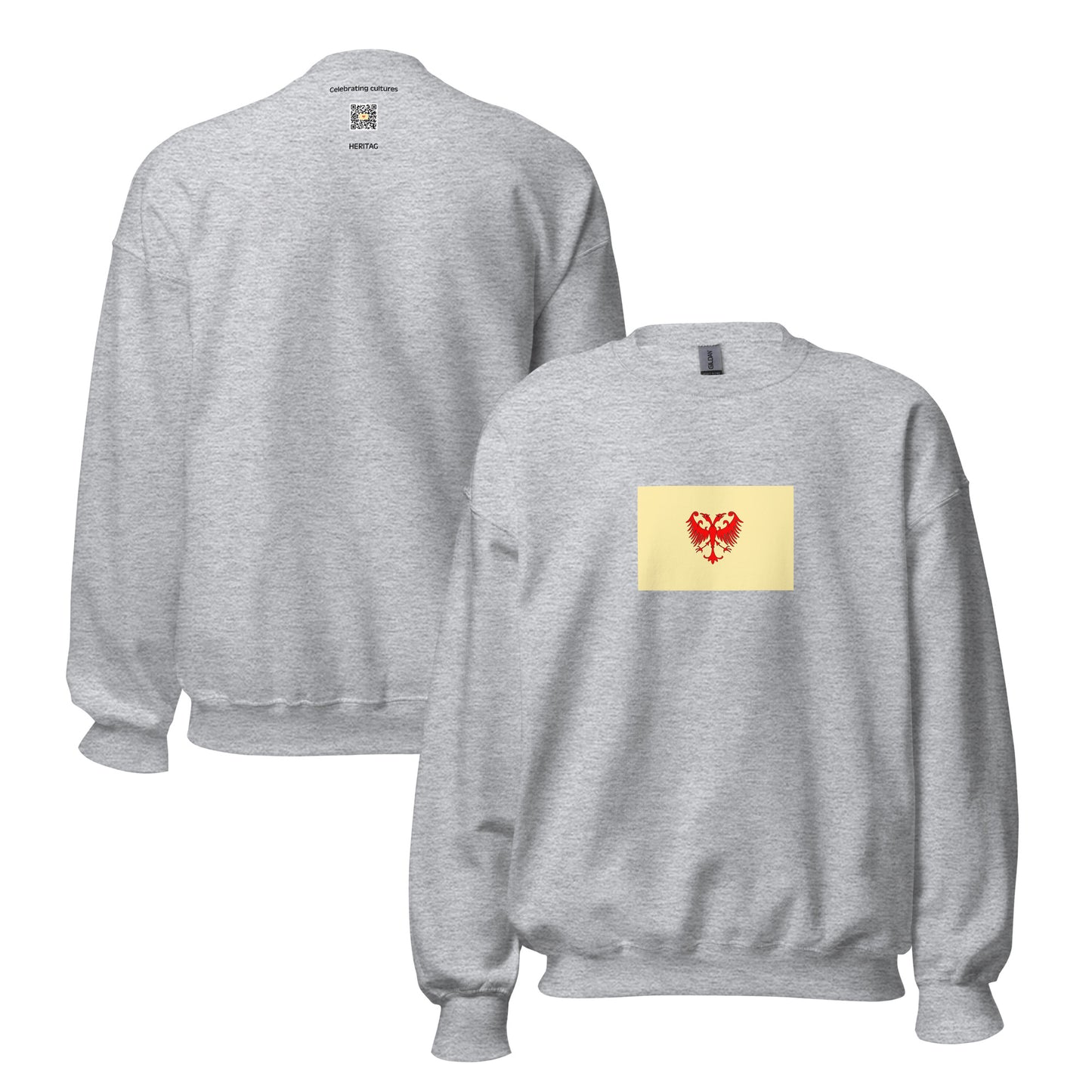 Serbia - Serbian Empire (1346-1371) | Historical Serbian Flag Interactive Sweatshirt