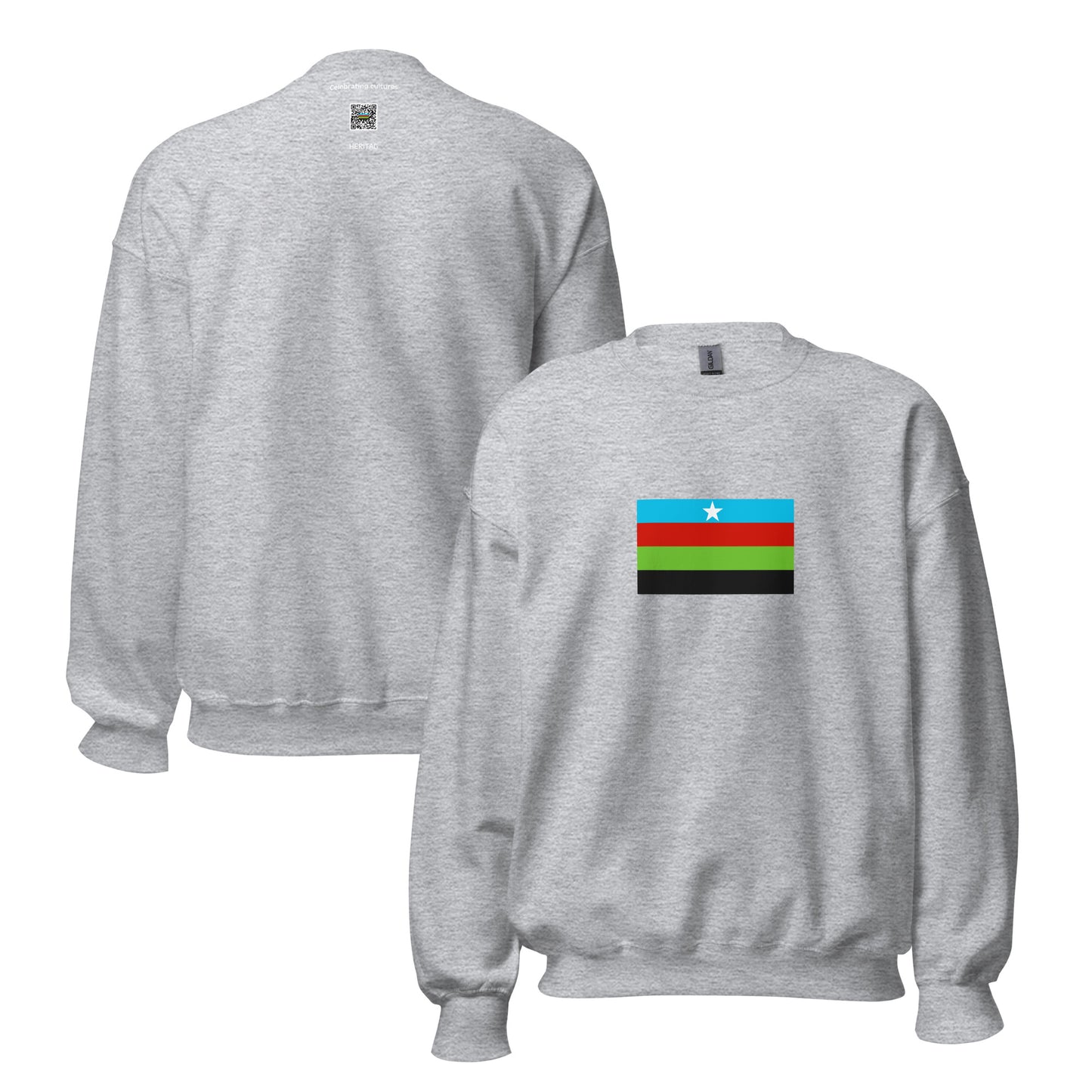 Somalia - Bantu People | Ethnic Somali Flag Interactive Sweatshirt
