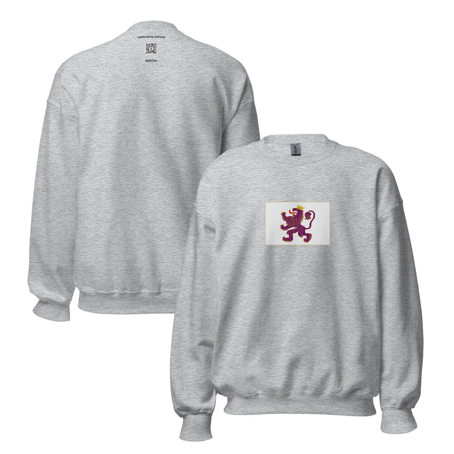 Spain - Kingdom of Leon (910-1833) | Historical Spanish Flag Interactive Sweatshirt