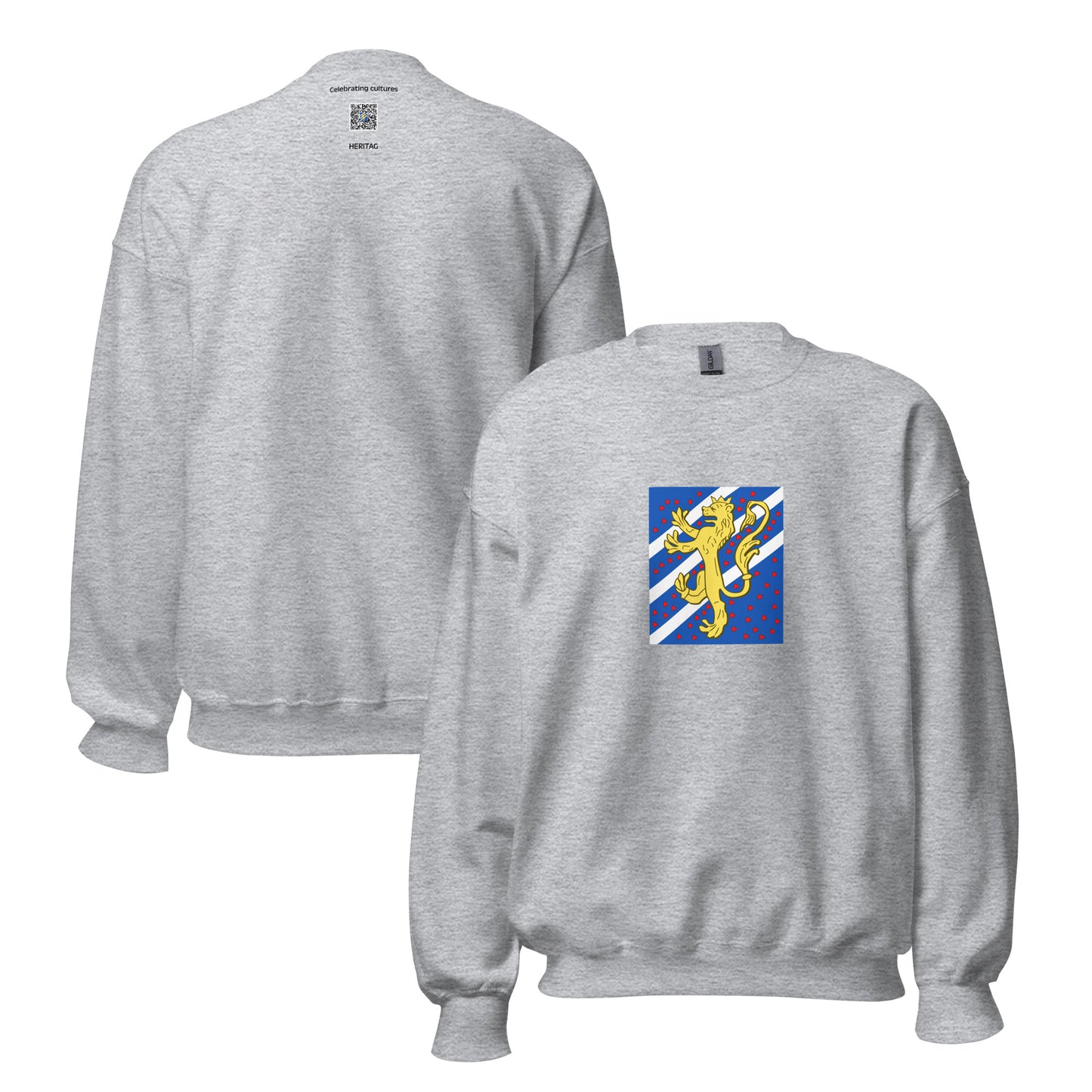 Sweden - Kingdom of Sweden (800-1397) | Historical Swedish Flag Interactive Sweatshirt