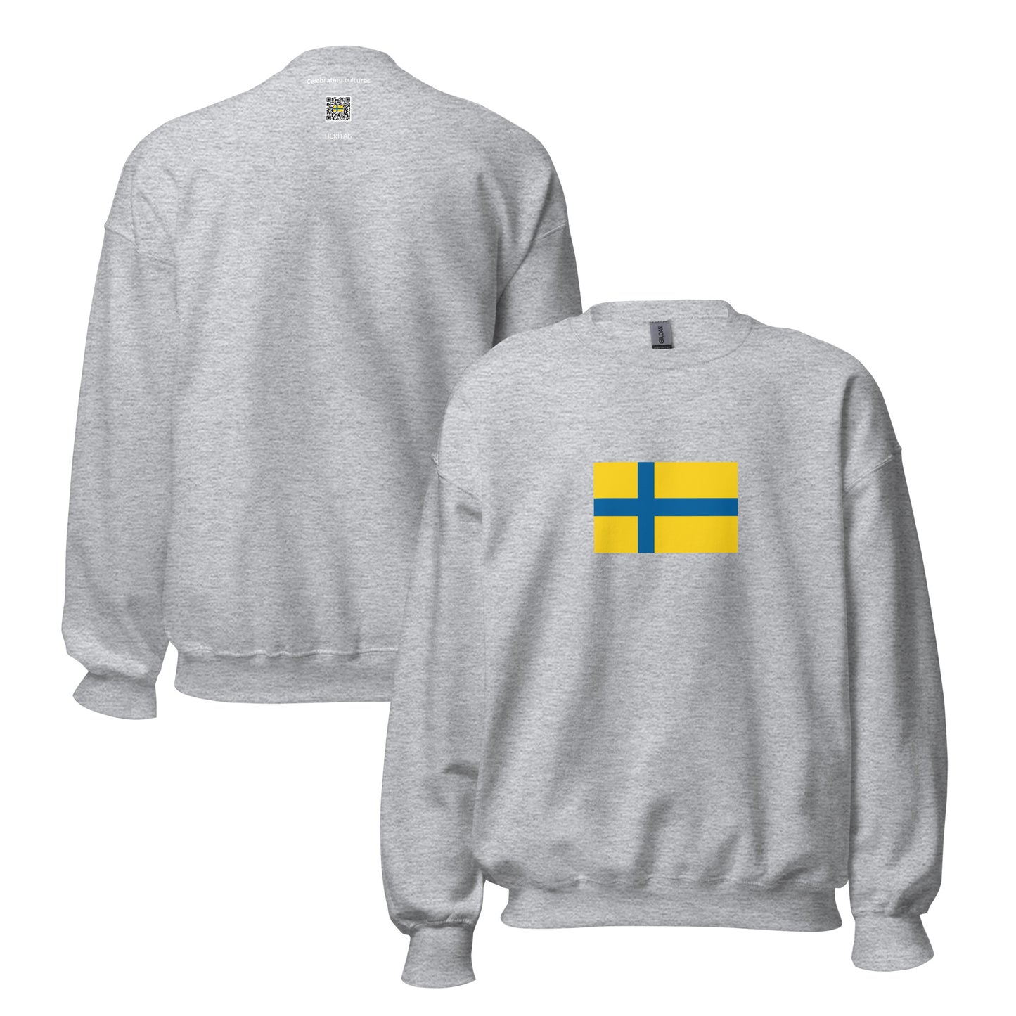 Sweden - Ostergotlanders | Ethnic Swedish Flag Interactive Sweatshirt