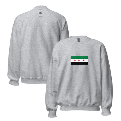 Syria - Syrian Republic (1930-1963) | Historical Syrian Flag Interactive Sweatshirt