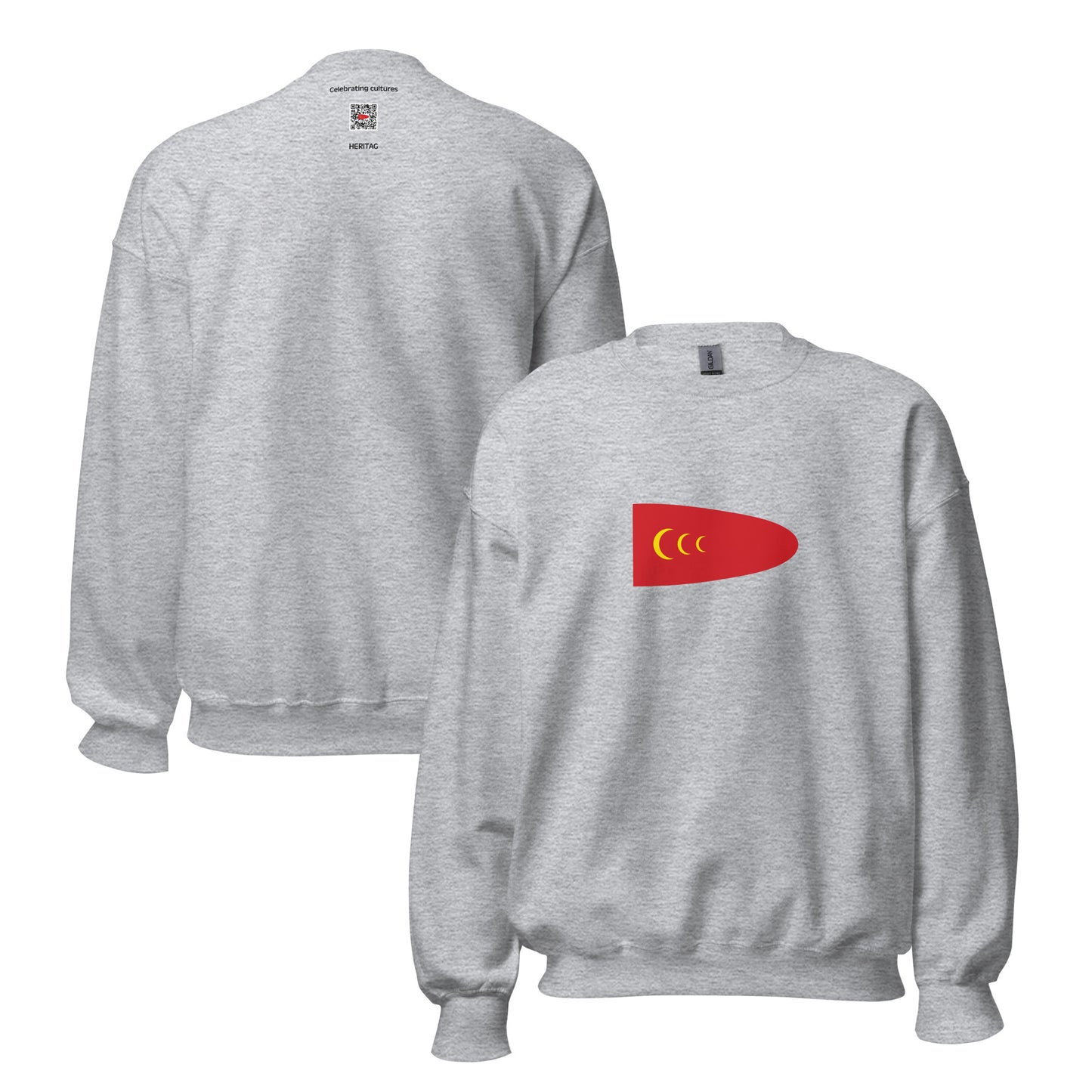 Tunisia - Ottoman Tunisia (1574-1705) | Historical Tunisian Flag Interactive Sweatshirt