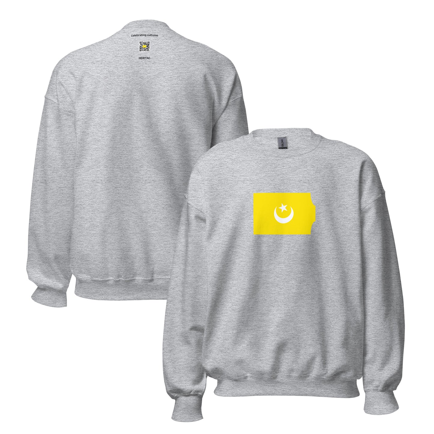 Tunisia - Hafsid Dynasty (1424-1488) | Historical Tunisian Flag Interactive Sweatshirt