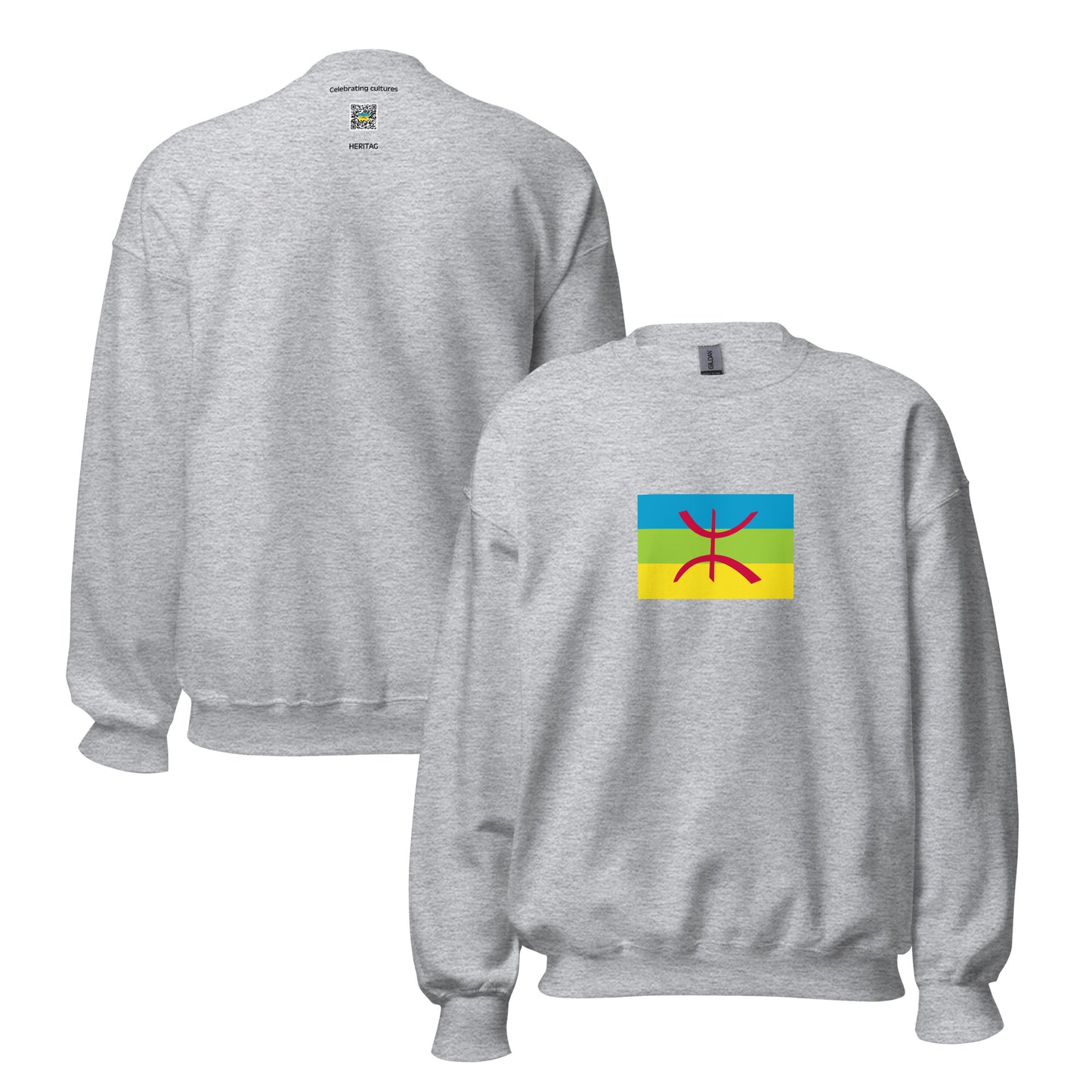 Tunisia - Berbers | Ethnic Tunisian Flag Interactive Sweatshirt