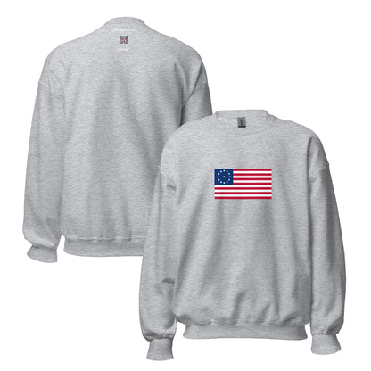 USA - 13 Stars & Stripes Cowpens Flag (1781) | Historical American Flag Interactive Sweatshirt