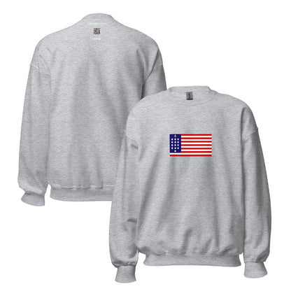 USA - Franco-American Alliance (1781) | Historical American Flag Interactive Sweatshirt