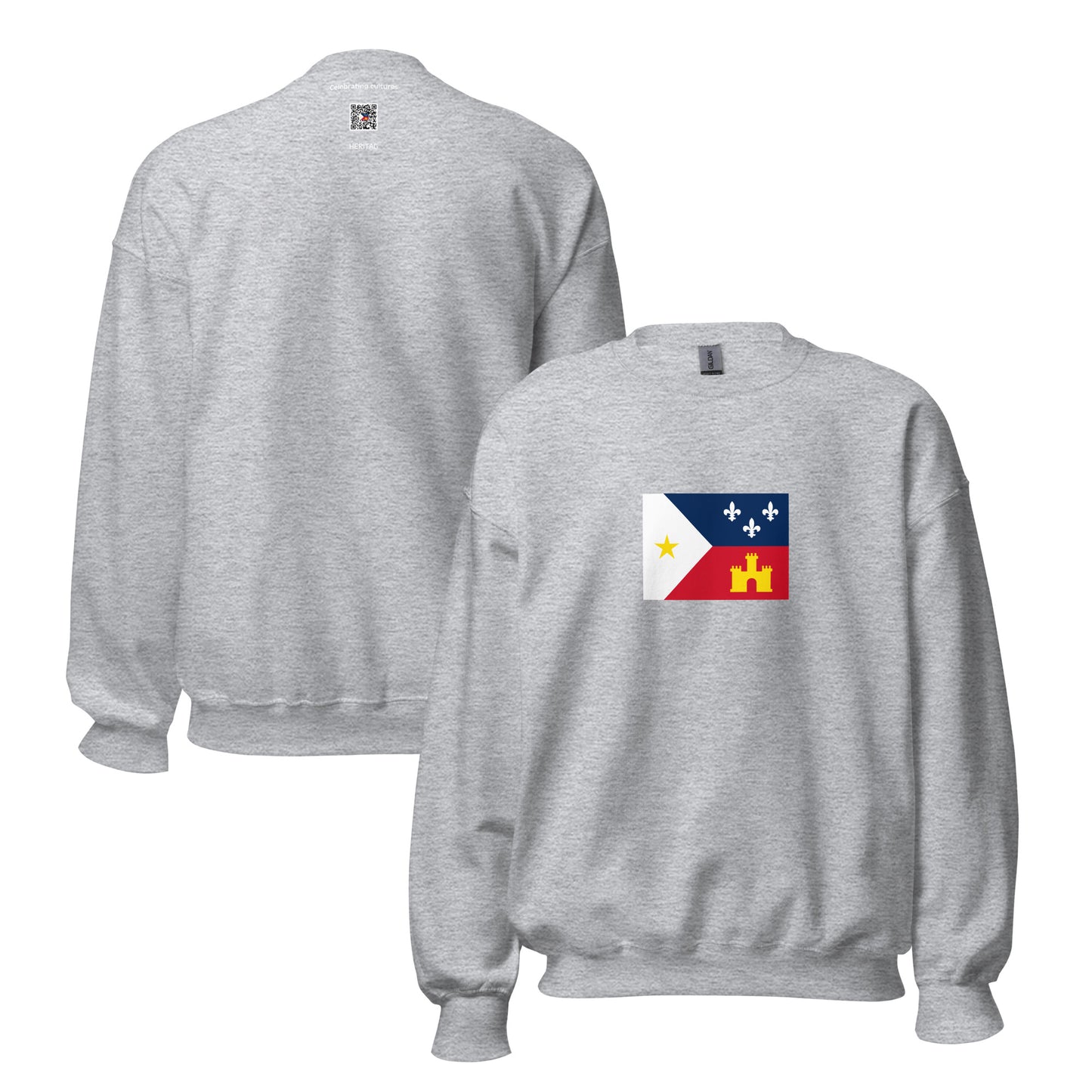 USA - Cajuns | Ethnic American Flag Interactive Sweatshirt